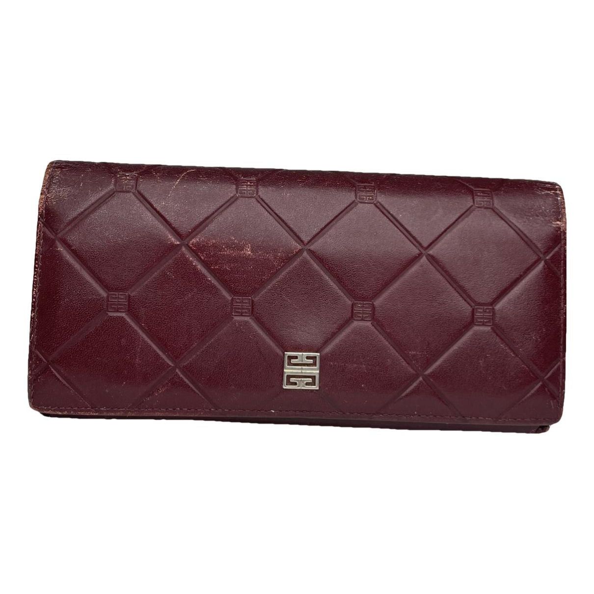 Givenchy Burgundy Leather Wallet Size ONE SIZE - 1 Thumbnail