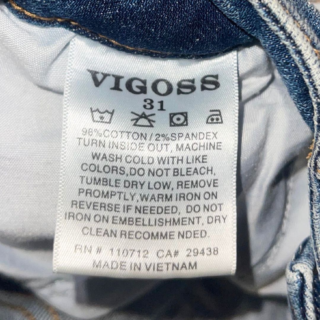 Other Vigoss Ace High Rise Skinny Jeans Size 31 Distress Denim Size 31" - 4 Thumbnail