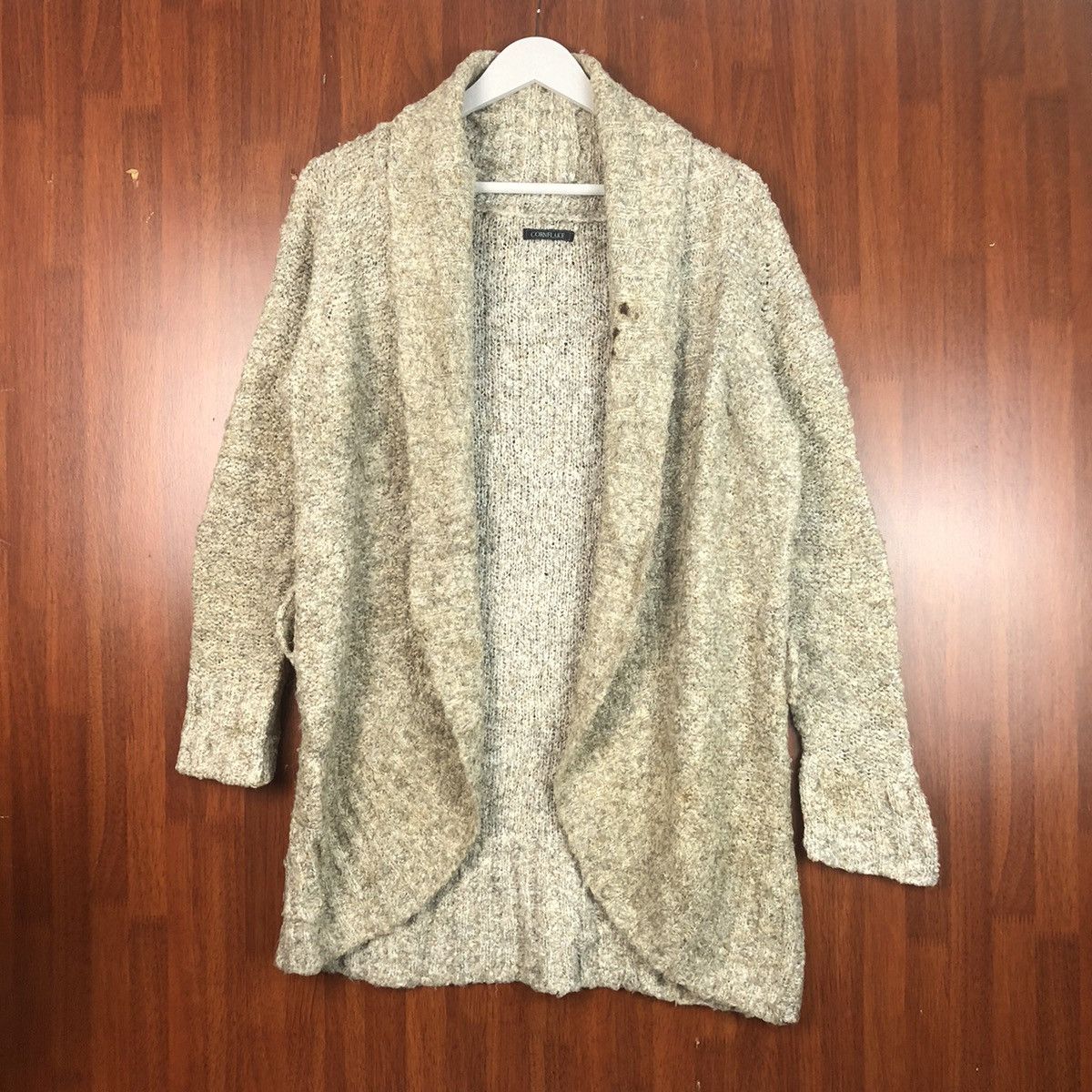 image of Corn Flake Brown Cardigan 7496, Women's (Size Medium)