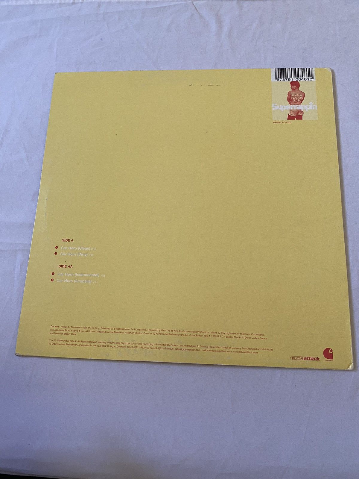 Vintage Superrappin vinyl record Common fat beats Eminem Size ONE SIZE - 2 Thumbnail