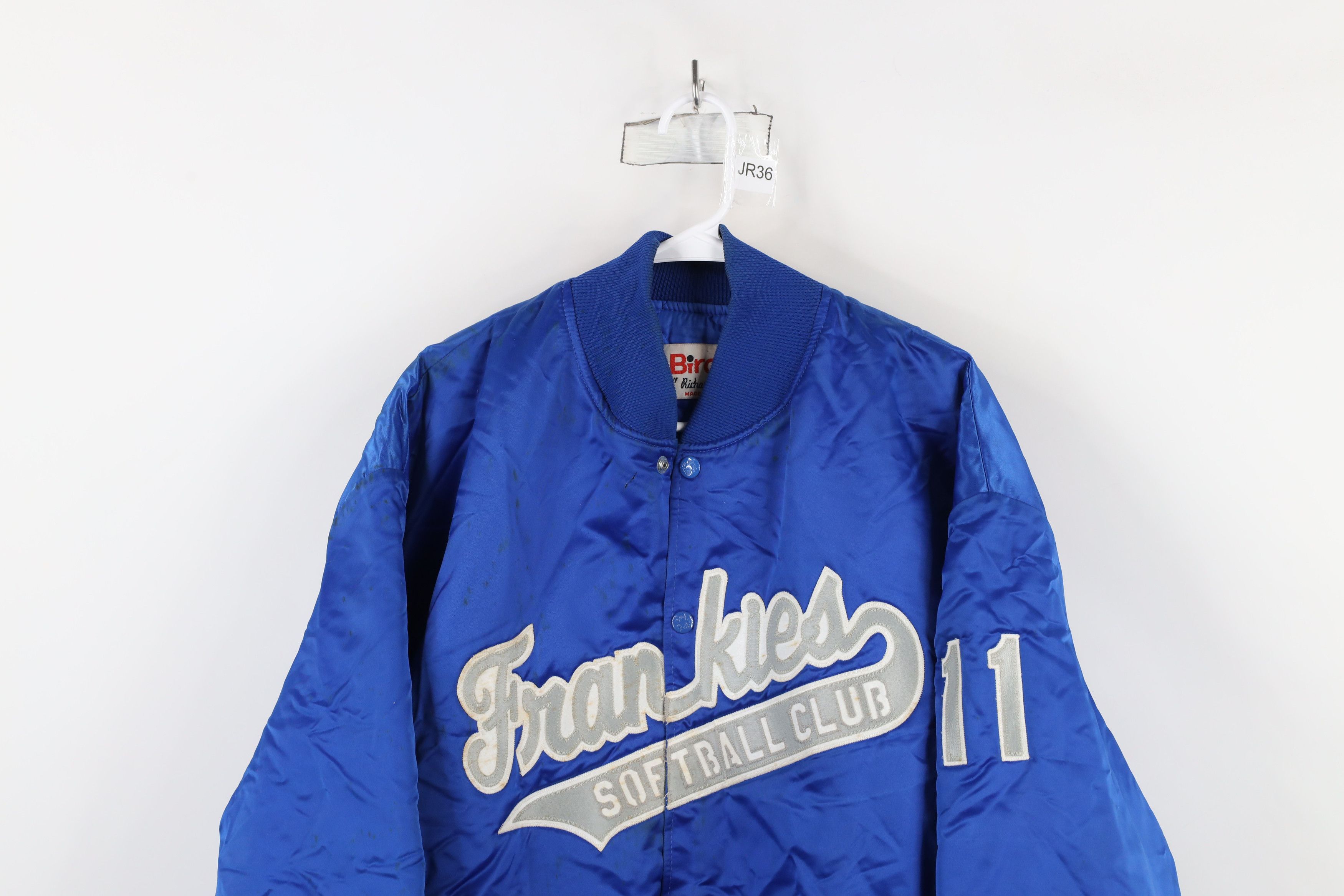 Vintage Vintage 70s 80s Frankies Softball Satin Bomber Jacket Size US XL / EU 56 / 4 - 2 Thumbnail
