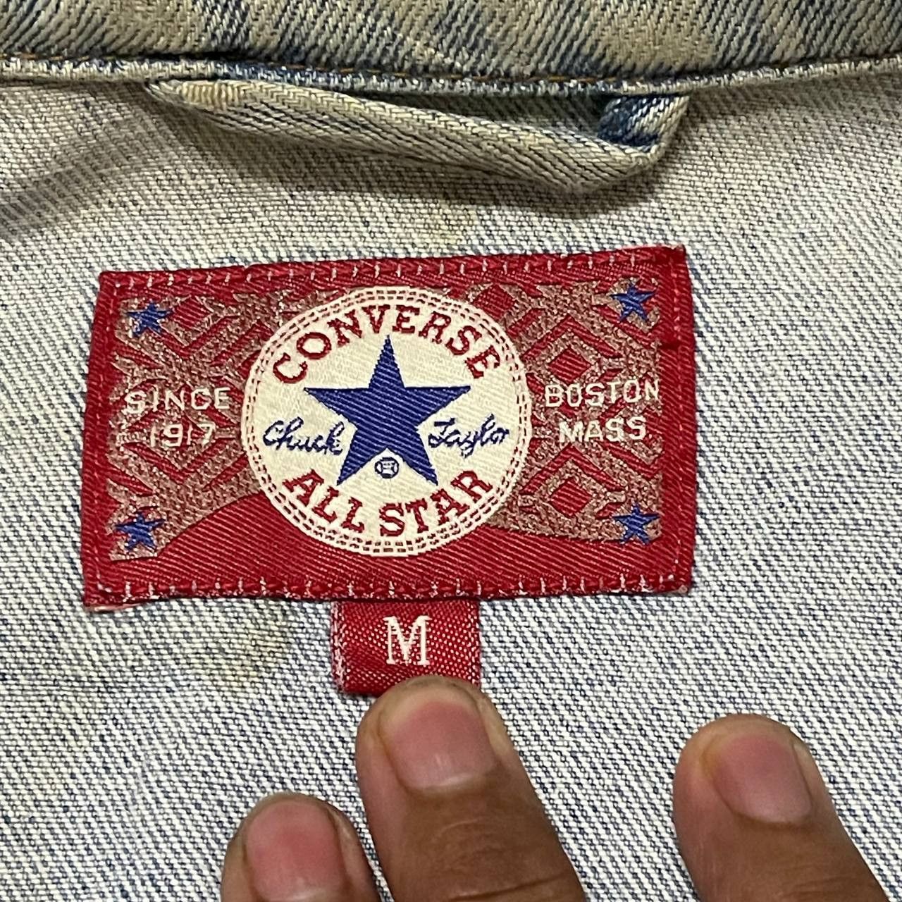 Converse Vintage 90's Converse Trucker Denim Jacket Size US M / EU 48-50 / 2 - 10 Thumbnail