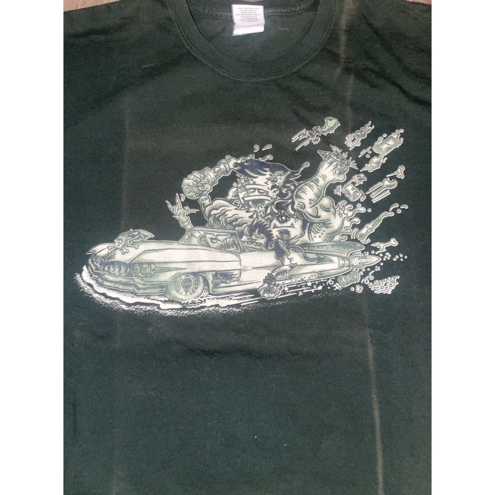 Vintage VINTAGE 2022 Warcot Art Low rider Tattoo T-Shirt Green XL Men Shirt Arts Theme Mens XL Green 22x28 F It Size US XL / EU 56 / 4 - 2 Thumbnail