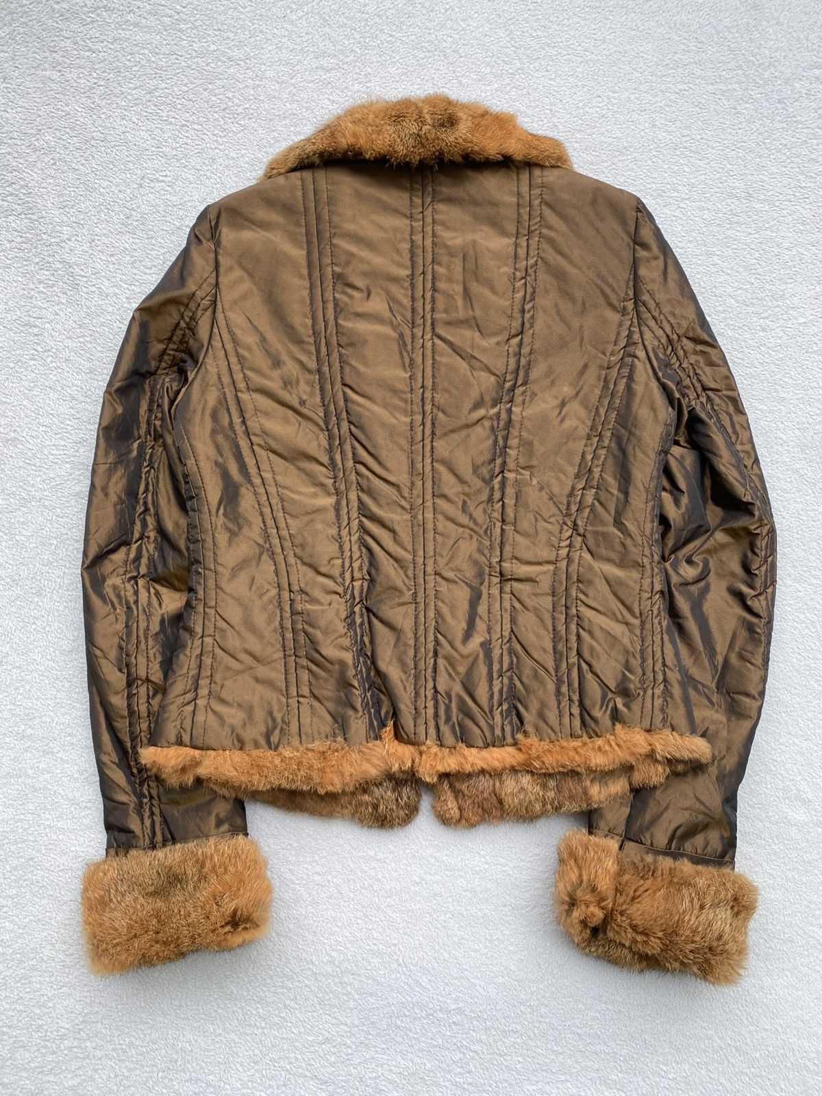 MR & MRS ITALY W Les Femme- Fur Aviator Jacket Size M / US 6-8 / IT 42-44 - 10 Thumbnail