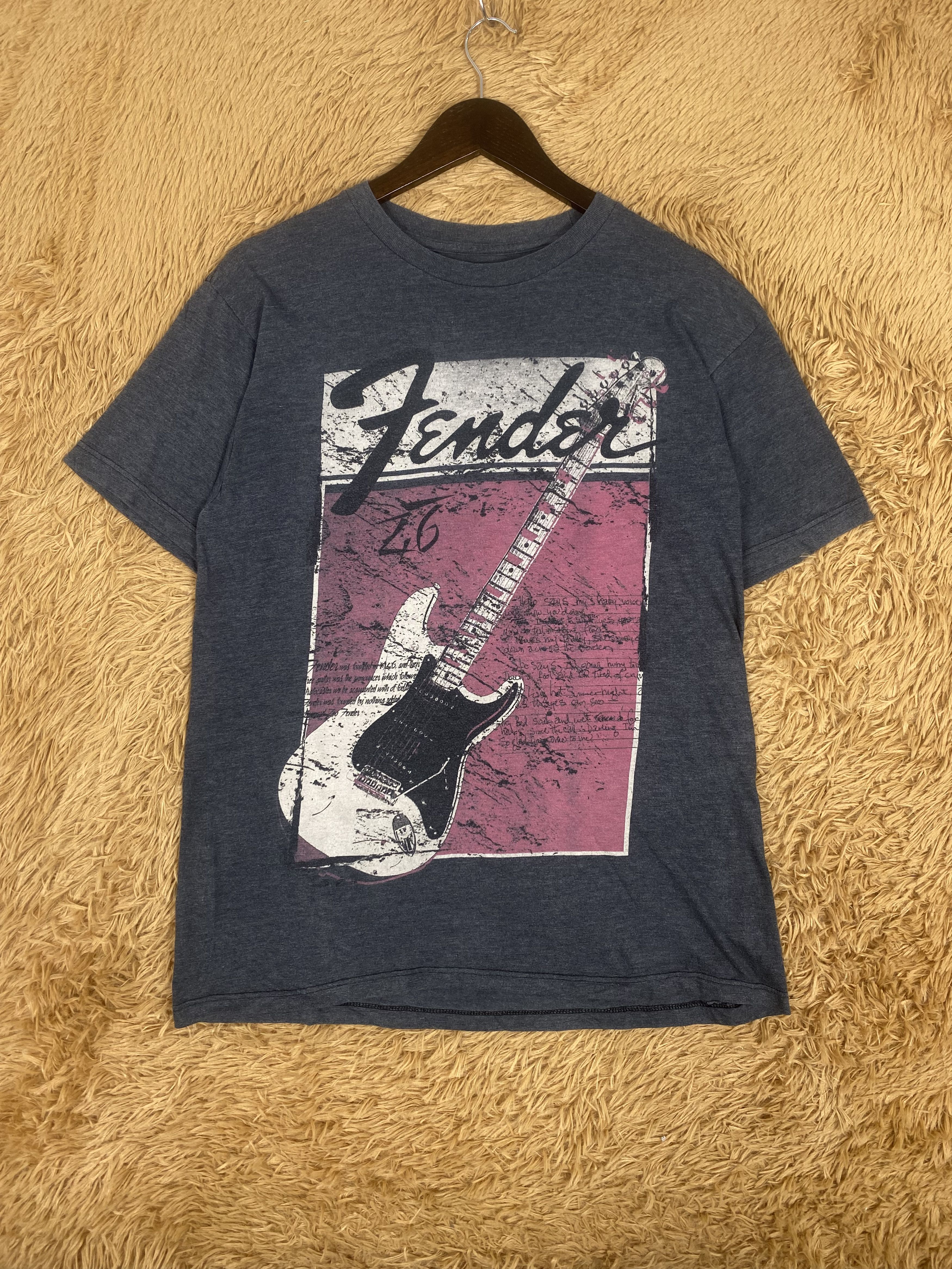 Band Tees × Fender × Vintage Vintage Fender American Guitar T-Shirts PT0016 Size US M / EU 48-50 / 2 - 1 Thumbnail