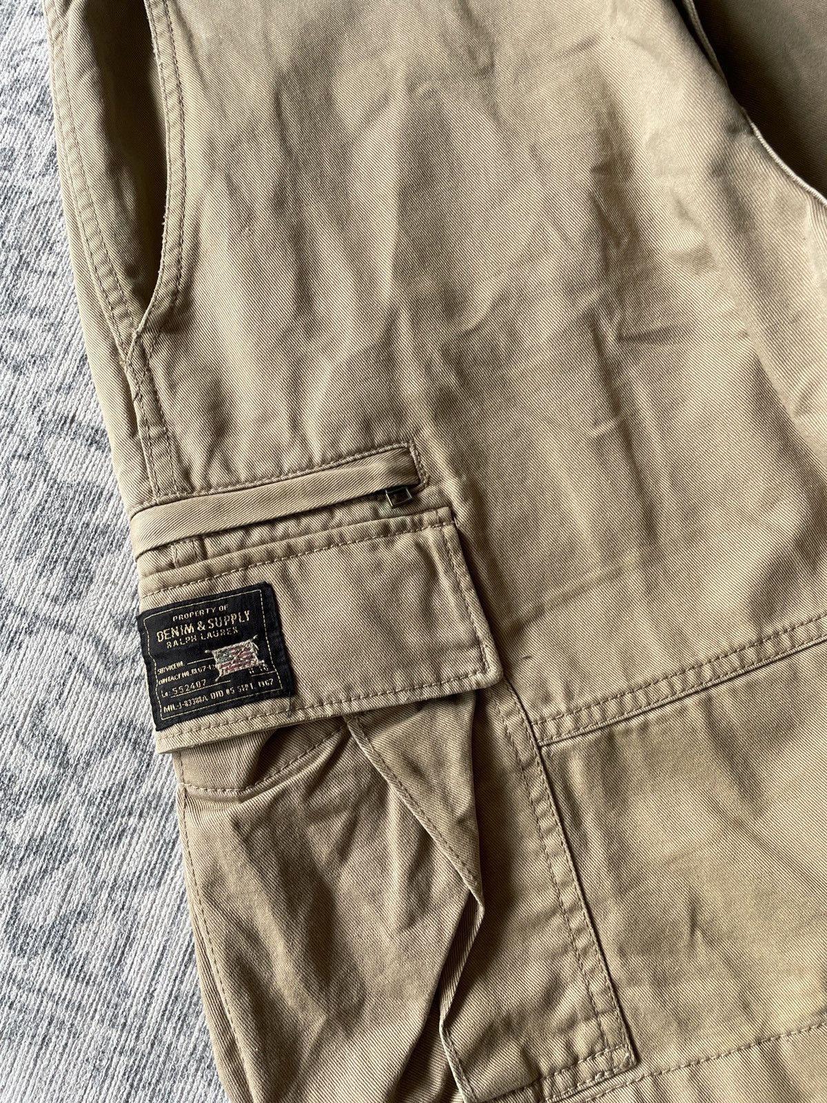 Polo Ralph Lauren Ralph Lauren Vintage Cargo Shorts Denim Supply Baggy Wide Size US 34 / EU 50 - 2 Thumbnail