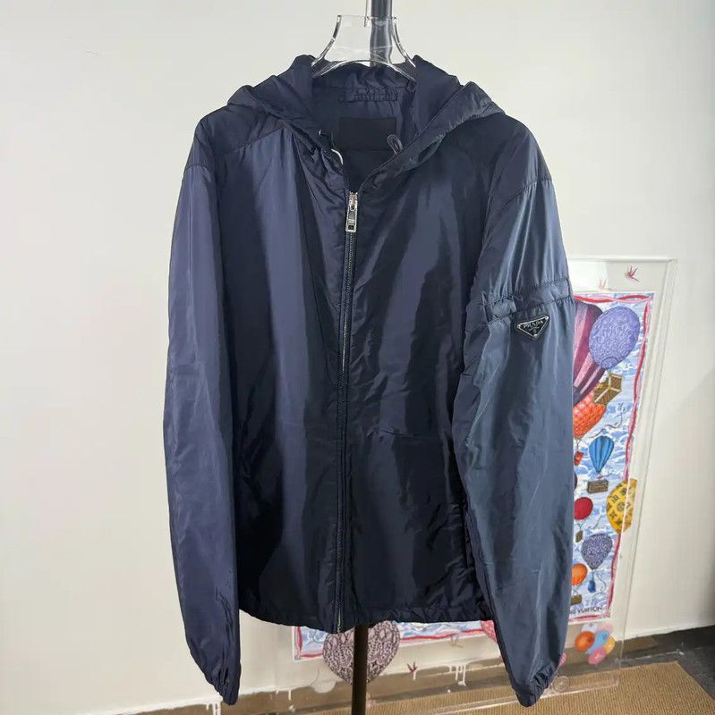 Prada Prada Navy Polyester Women’s Jacket Size XXL / US 16-18 / IT 52-54 - 1 Thumbnail