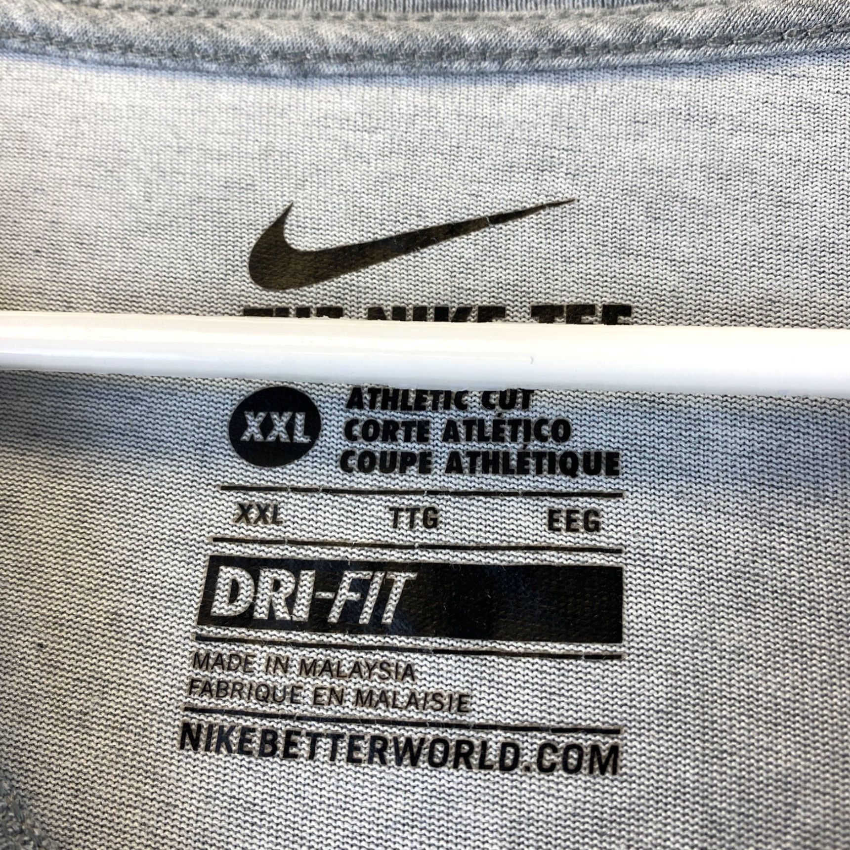 Nike Nike T-Shirt Men Short Sleeve Swoosh Logo Printed XXL Gray 72-6 Size US XXL / EU 58 / 5 - 3 Thumbnail