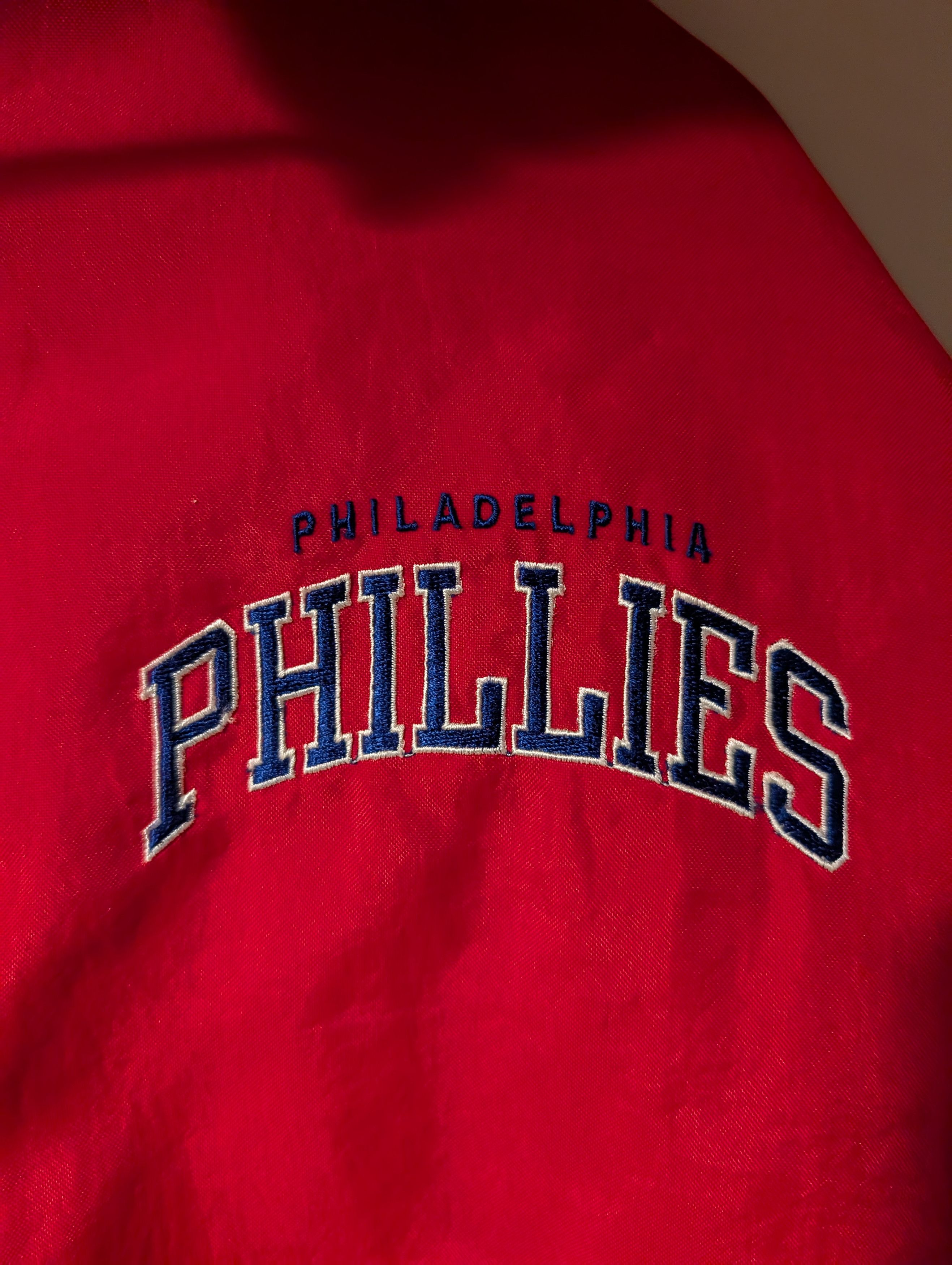 MLB Vintage 90s Philadelphia Phillies Starter Jacket Coat MLB Size US L / EU 52-54 / 3 - 2 Thumbnail