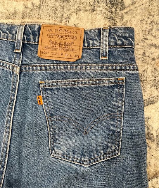 Levi's Vintage Clothing Orange Tab Levi's 505 Regular Fit Jeans (32) Size US 32 / EU 48 - 4 Thumbnail