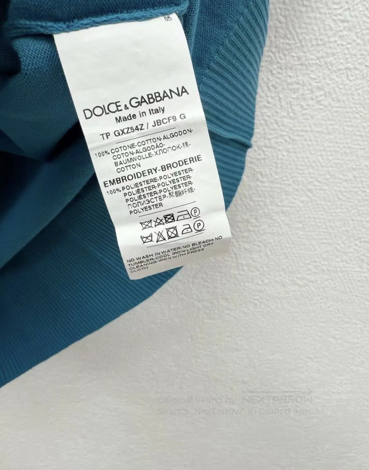 Dolce & Gabbana Blue Short-Sleeve Polo Shirt. Size US S / EU 44-46 / 1 - 6 Thumbnail