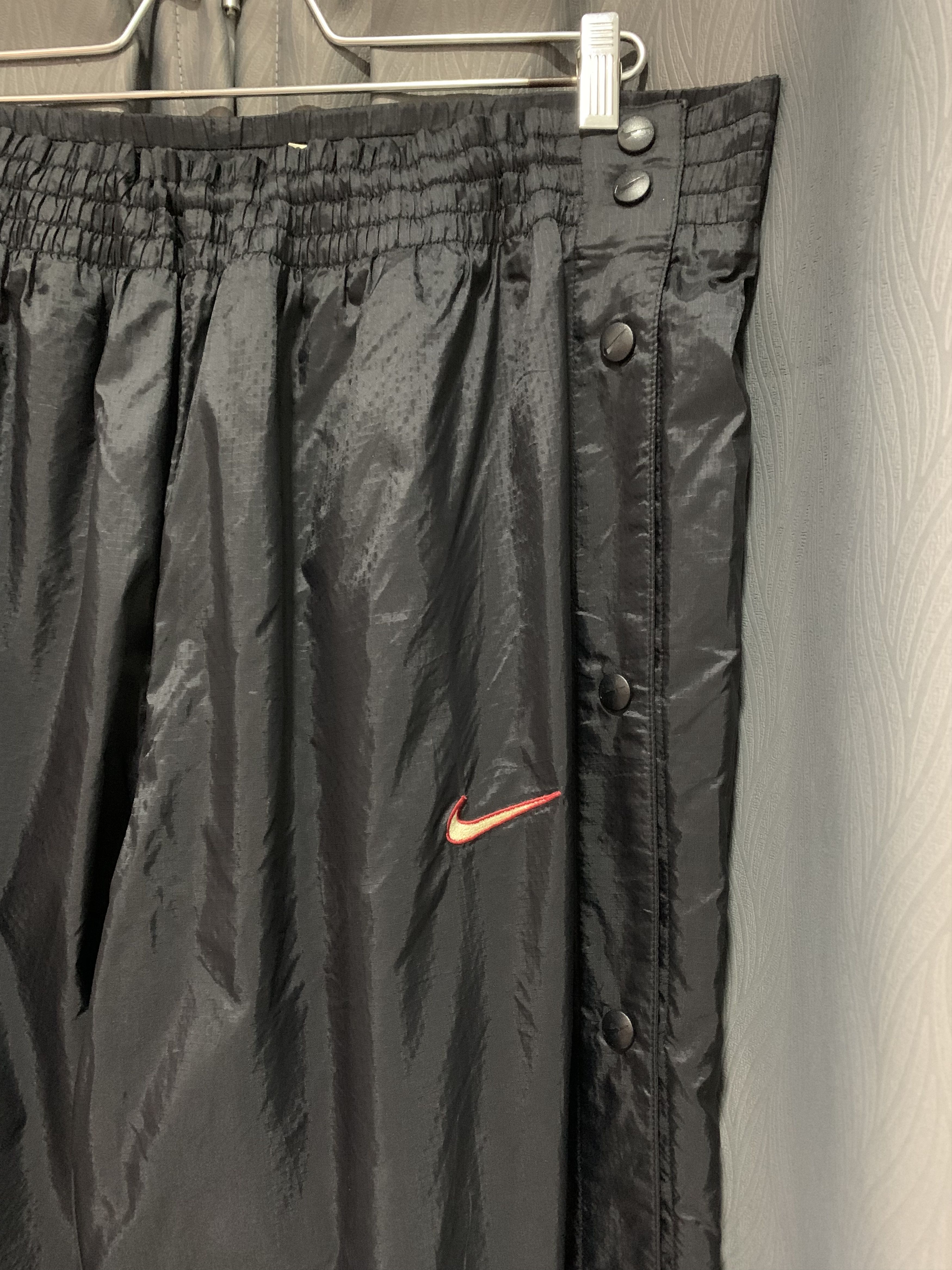 Nike Vintage Nike Swoosh Tearaway Baggy Nylon Track Pants 90s Size US 34 / EU 50 - 3 Thumbnail