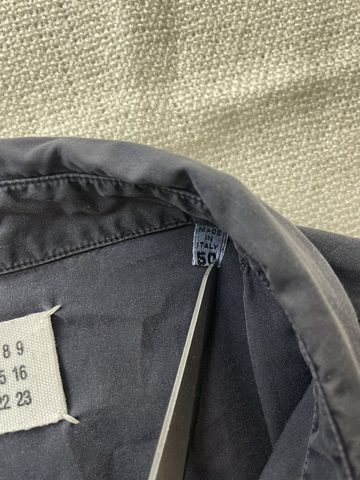 Martin Margiela Vintage Navy Blue Cotton Shirt 50 Size
