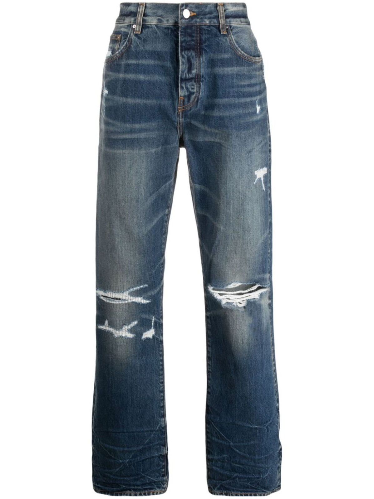 Amiri AMIRI Fractured Straight Jean Size US 34 / EU 50 - 10 Thumbnail