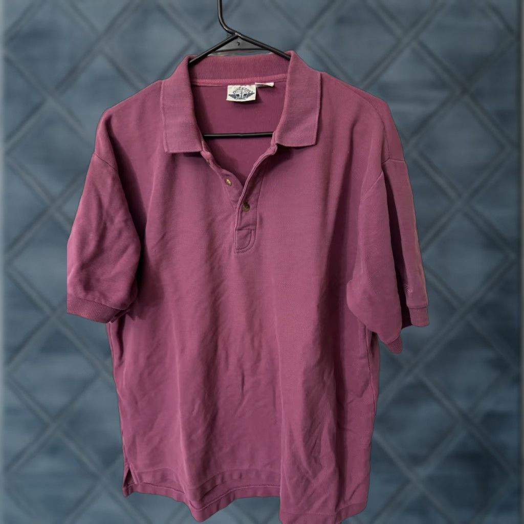 Dockers Dockers Extra large Polo T Shirt Purple Solid Men XL Size Size US XL / EU 56 / 4 - 1 Thumbnail