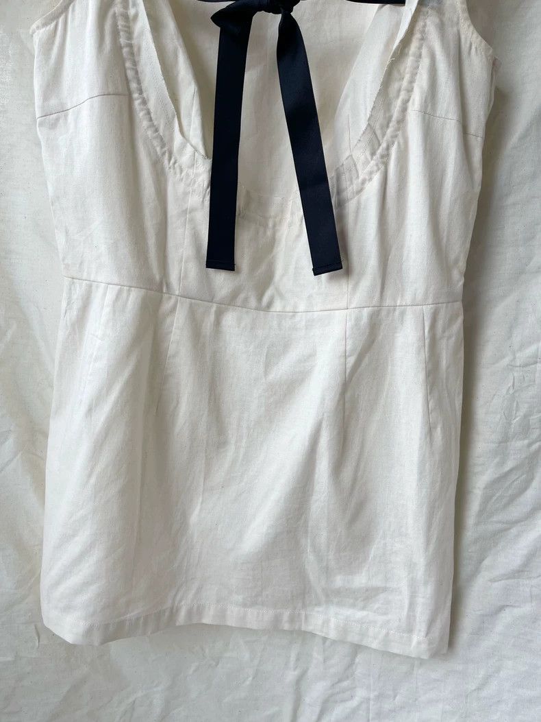 Comme des Garcons Comme Des Garcons Old flaxen vest with black lace Size M / US 6-8 / IT 42-44 - 6 Thumbnail