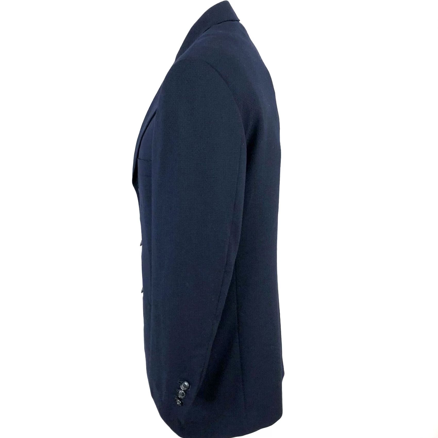 Ermenegildo Zegna Ermenegildo Zegna Cloth 48 EUR Wool Blazer Sport Coat Jacket Textured Blue Men Regular Wool Blazer Solid Blue 48 Mens Blazer Size 48R - 4 Thumbnail