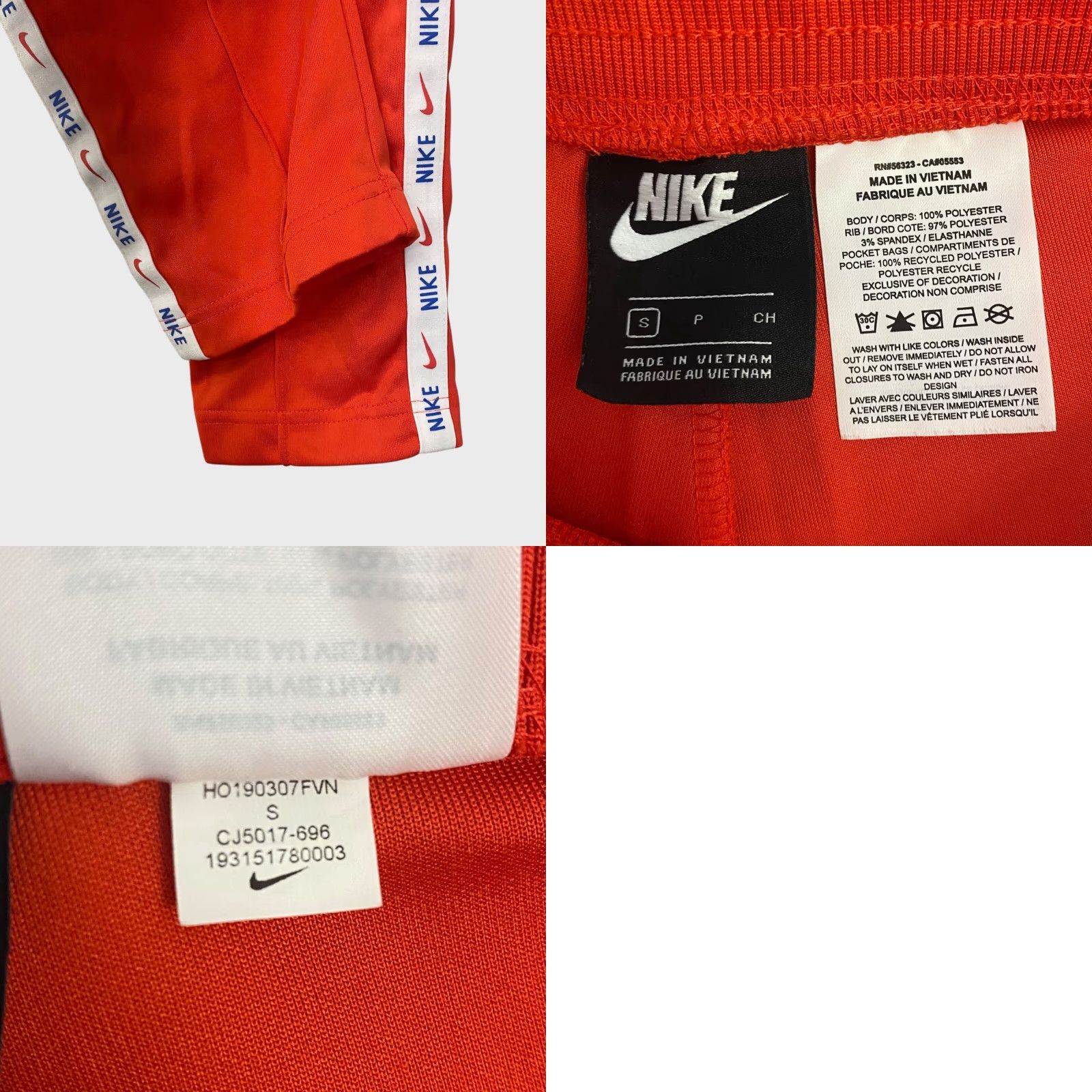 Nike Nike Hyper Crop Track Pant Red Women's S Athletic Cropped Pants Size 28" / US 6 / IT 42 - 8 Thumbnail