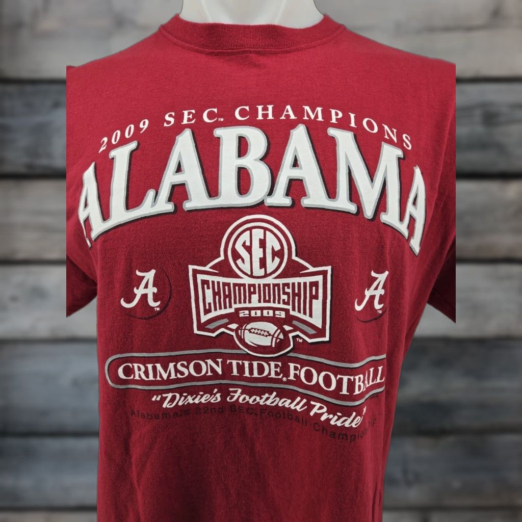 Delta VINTAGE Alabama Crimson Tide T-Shirt Mens Large 2009 National Championship Red 2009 National Championship Mens L Shirt Delta Size US L / EU 52-54 / 3 - 1 Thumbnail