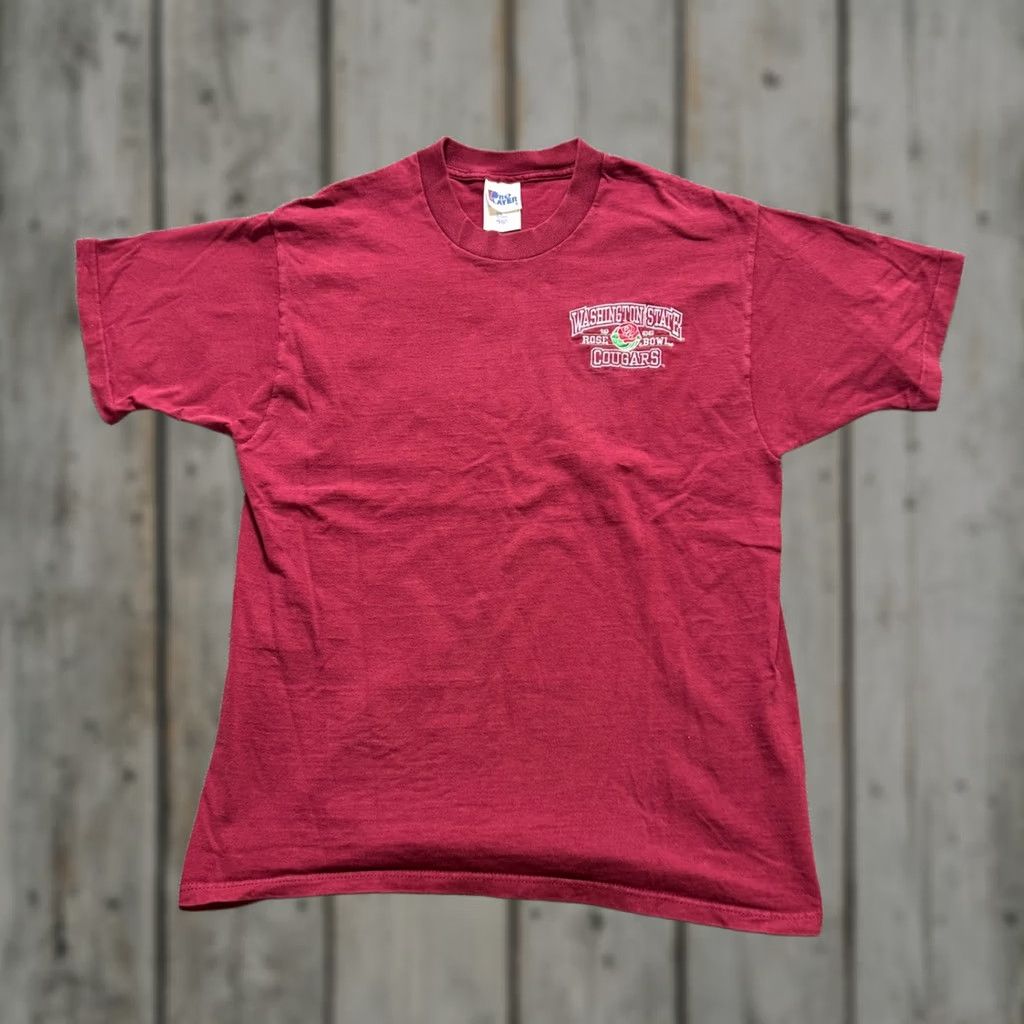 Pro Player VTG Washington State T-Shirt Pro Player Men Large 1998 Rose Bowl Single Stitch Red Size US L / EU 52-54 / 3 - 1 Thumbnail