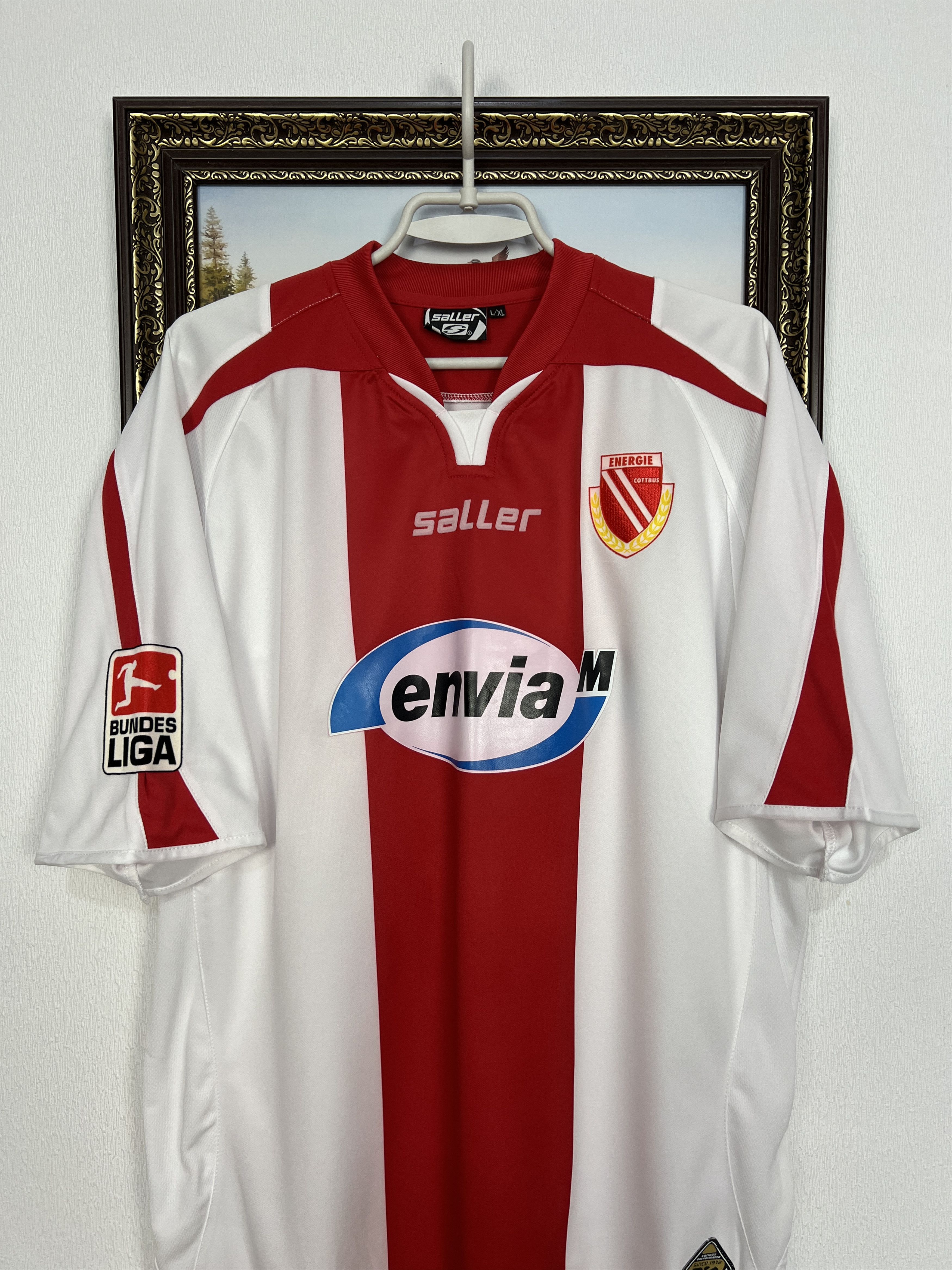 Vintage Energie Cottbus football shirt Soccer #29 Radu Jersey Trikot Size US XL / EU 56 / 4 - 5 Thumbnail
