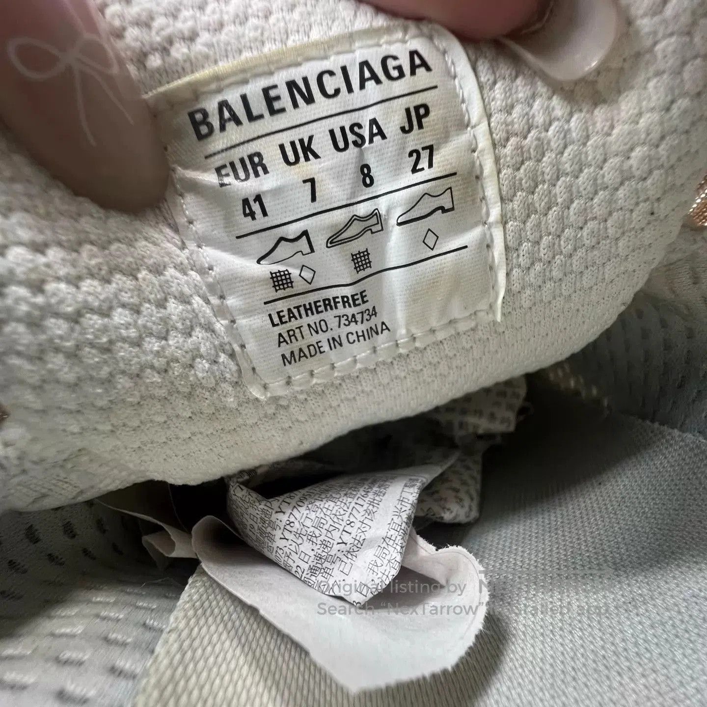 Balenciaga Multi Color Low Top Sneakers Size 8. Size US 8 / EU 41 - 6 Thumbnail