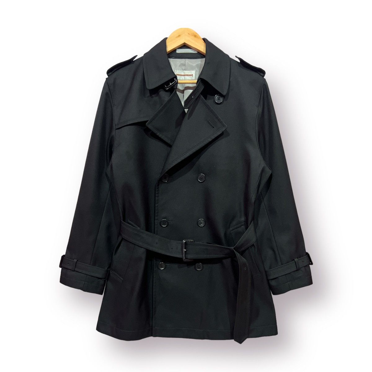 Japanese Brand × Other 🔥 DOUBLE BREASTED JAPANESE THEMESPOINT TRENCH COAT - M Size US S / EU 44-46 / 1 - 4 Thumbnail