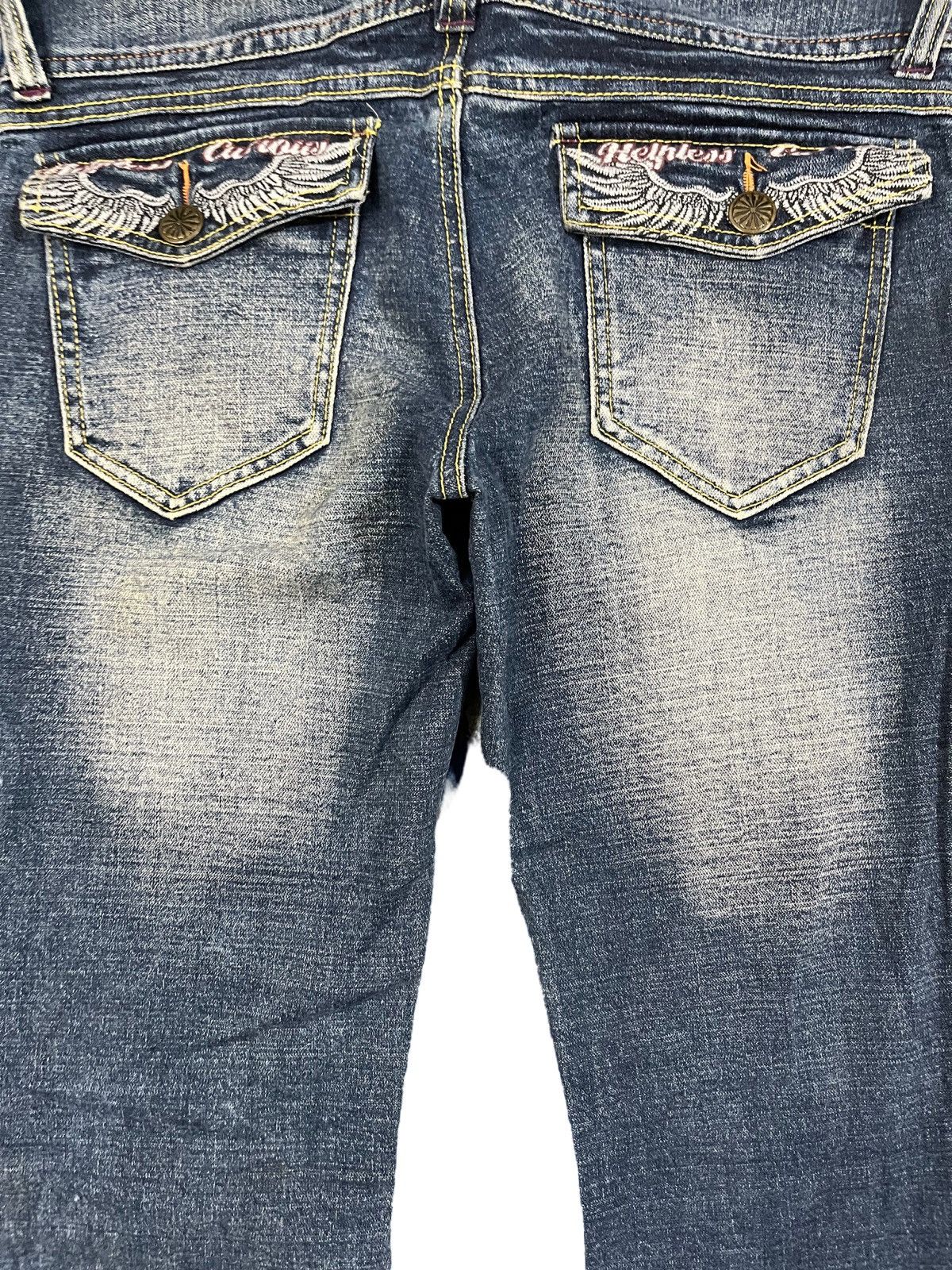 Japanese Brand Vintage Colza Punk Flare Denim Size US 32 / EU 48 - 9 Thumbnail