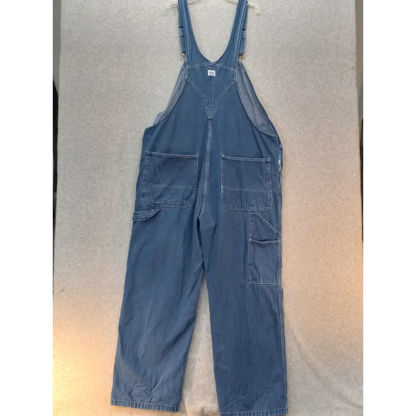 Denime Liberty Denim Bibb Overalls/ Farmer Jeans Size 42x30 Medium Wash Mens Regular Cotton Denim Bibb Overalls blue logo vintage: No (adjusted) Size US 42 / EU 58 - 2 Thumbnail