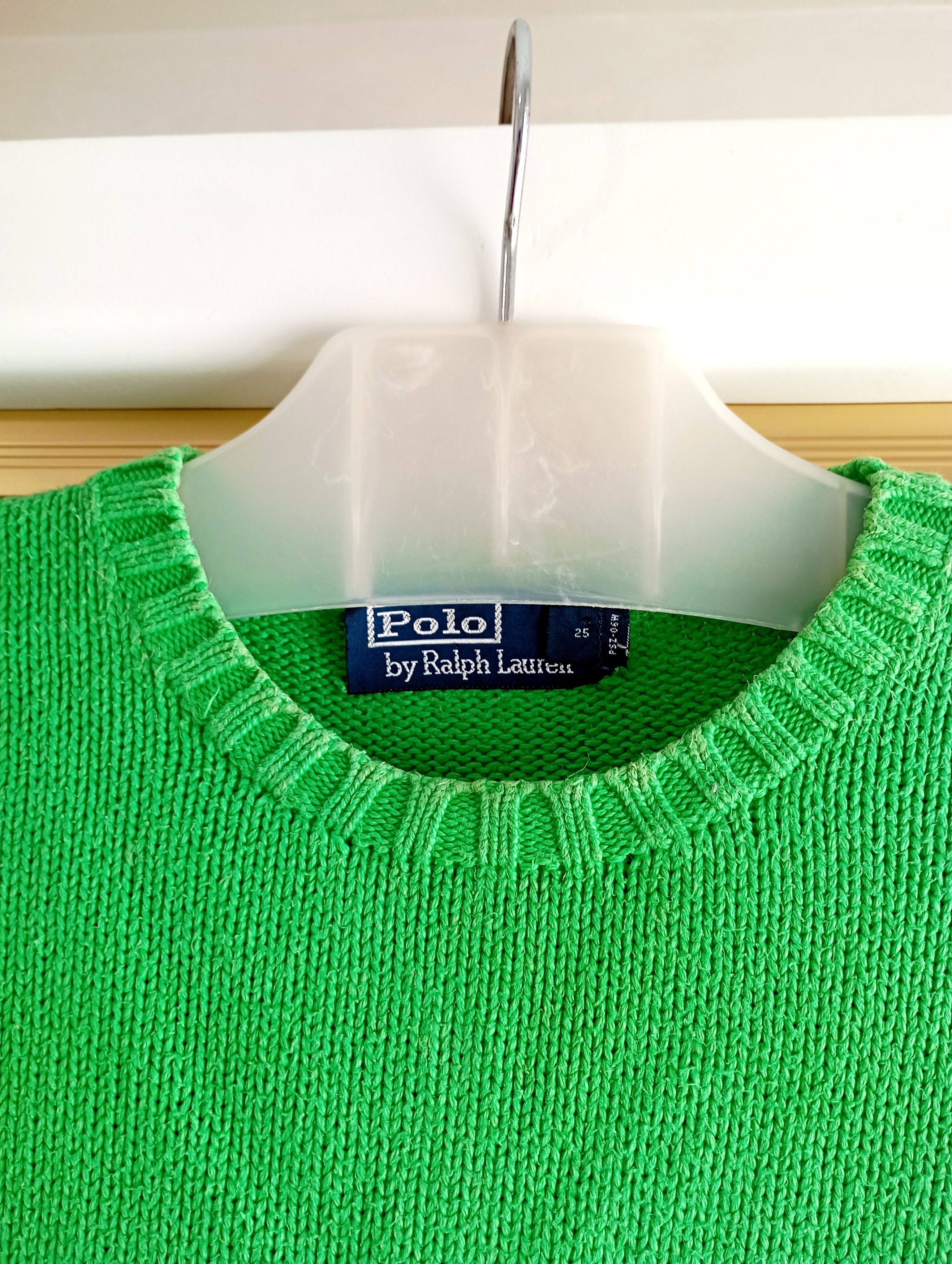 Polo Ralph Lauren Polo Ralph Lauren Green Cable Knit Sweater Oldmoney Size L Size US L / EU 52-54 / 3 - 6 Thumbnail