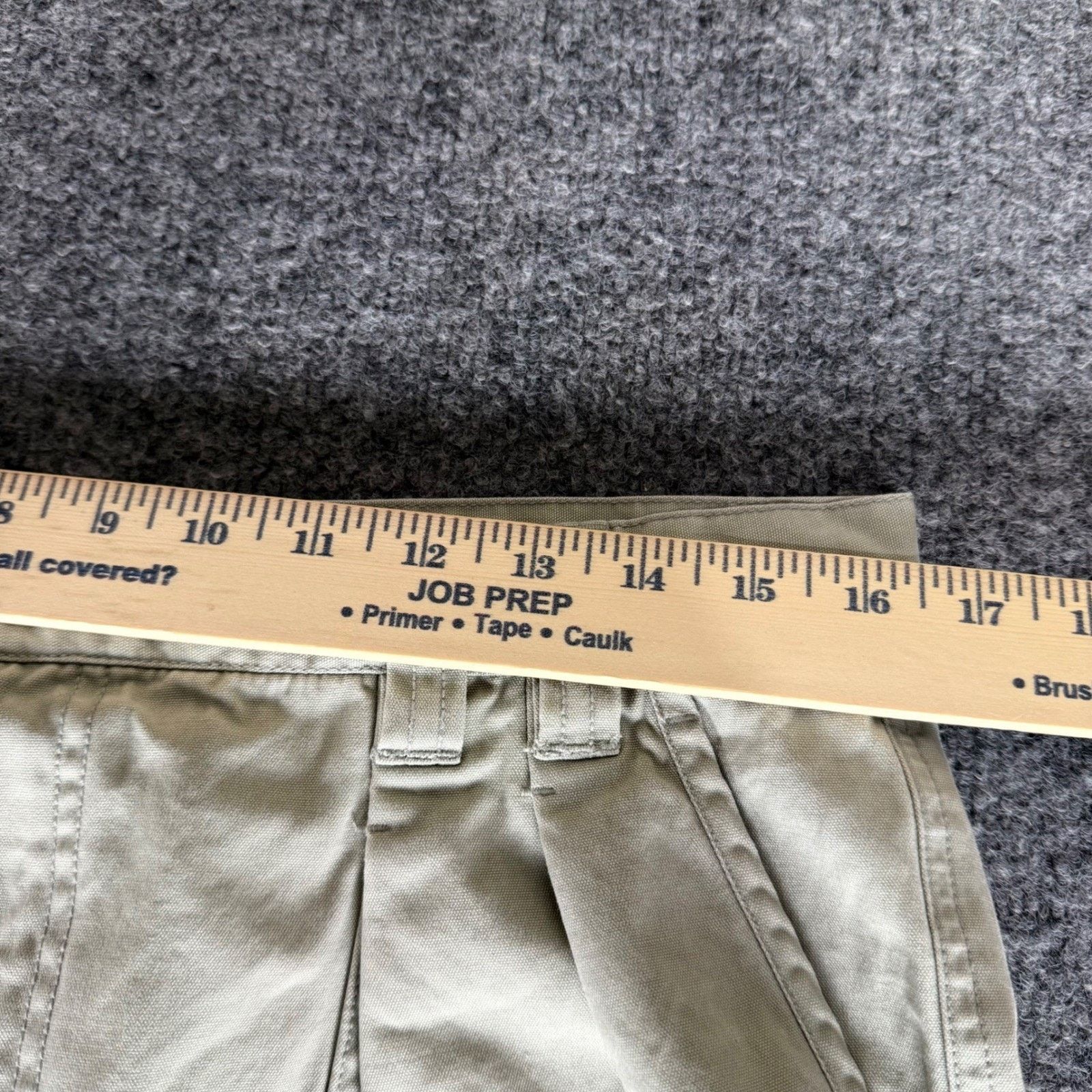 Tommy Bahama Tommy Bahama Relax Mens 34 Olive Pleated Cotton Chino Shorts Size US 34 / EU 50 - 4 Thumbnail