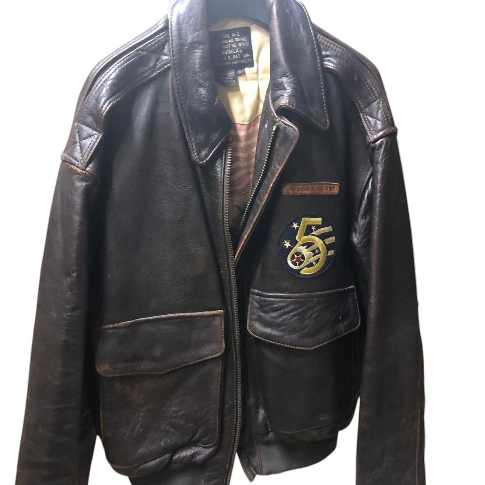 Avirex Avirex - S Type A-2 Genuine Leather Flight Jacket Size US S / EU 44-46 / 1 - 3 Thumbnail