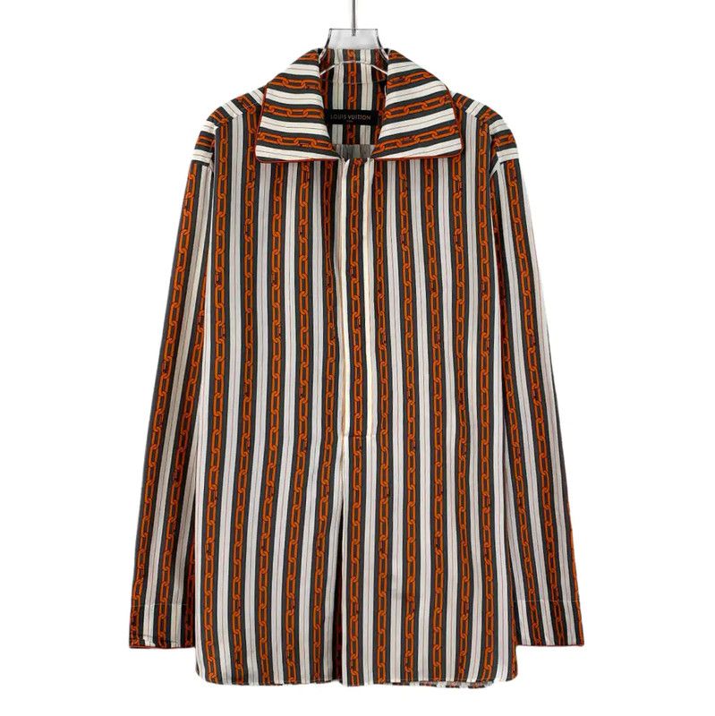 Louis Vuitton Louis Vuitton Men's Color-Blocked Cotton Shirt 0089 Size US S / EU 44-46 / 1 - 1 Thumbnail