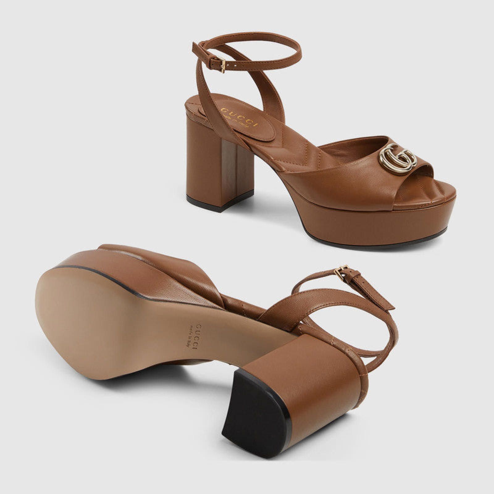 Gucci Gucci Double G Platform Sandals Size US 5 / IT 35 - 4 Thumbnail