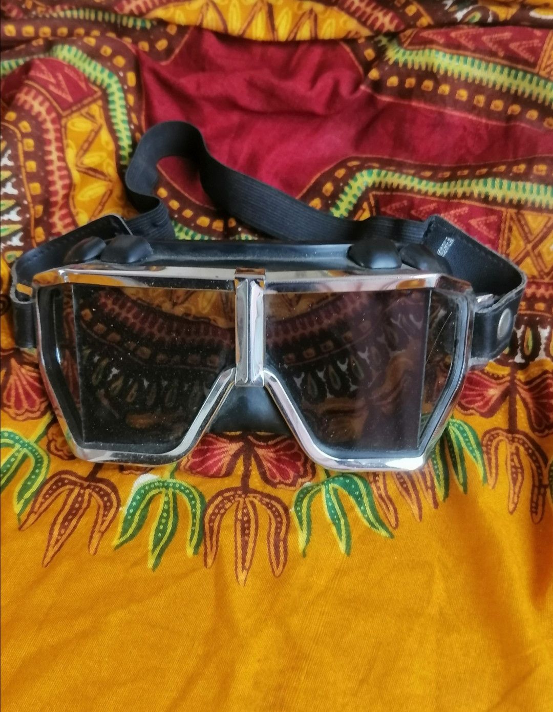 Harley Davidson Vintage Harley Davidson Chrome Motorcycle Riding Goggles Size ONE SIZE - 1 Thumbnail