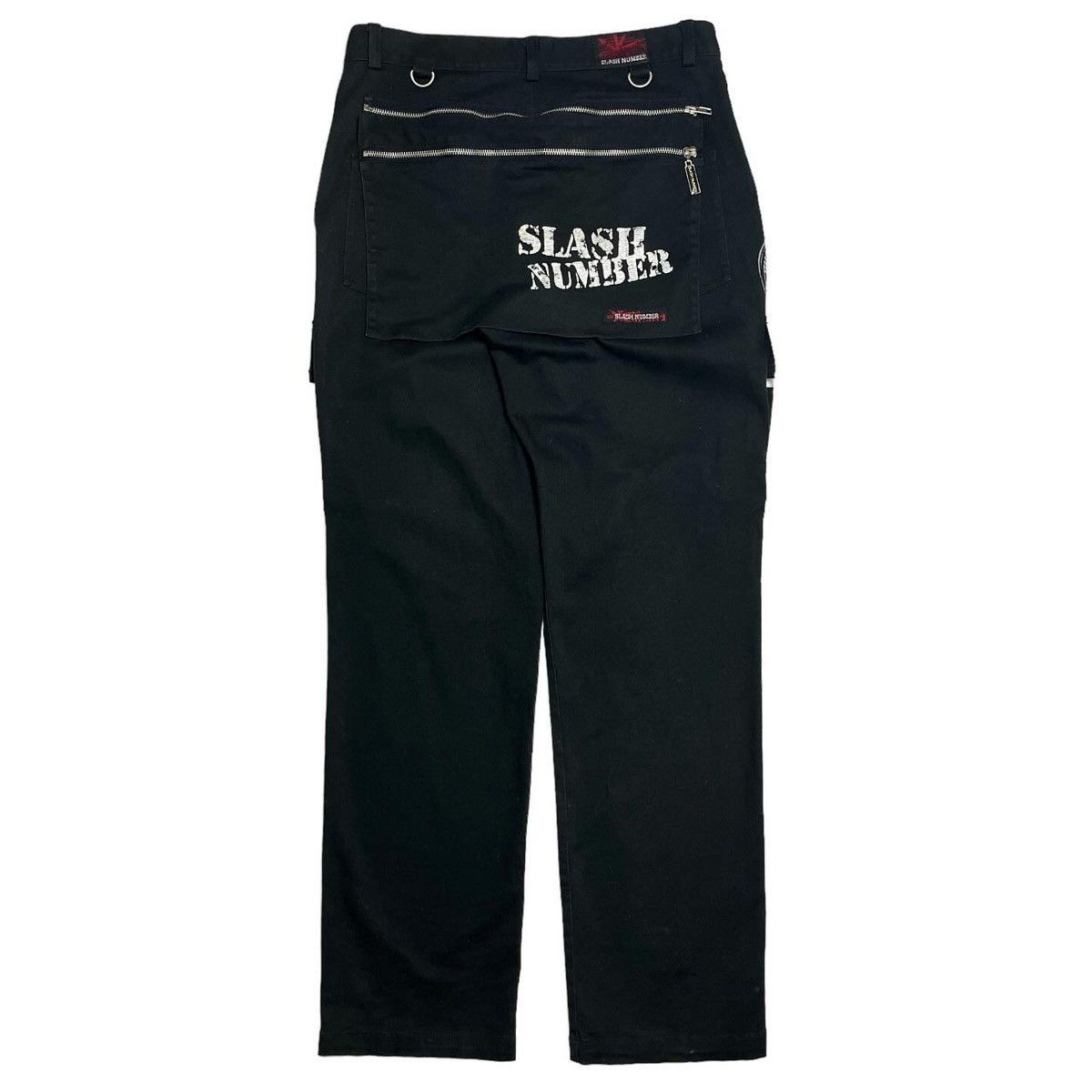 image of If Six Was Nine x Seditionaries Slash Number Bondage Cargo Pants in Black, Men's (Size 33)