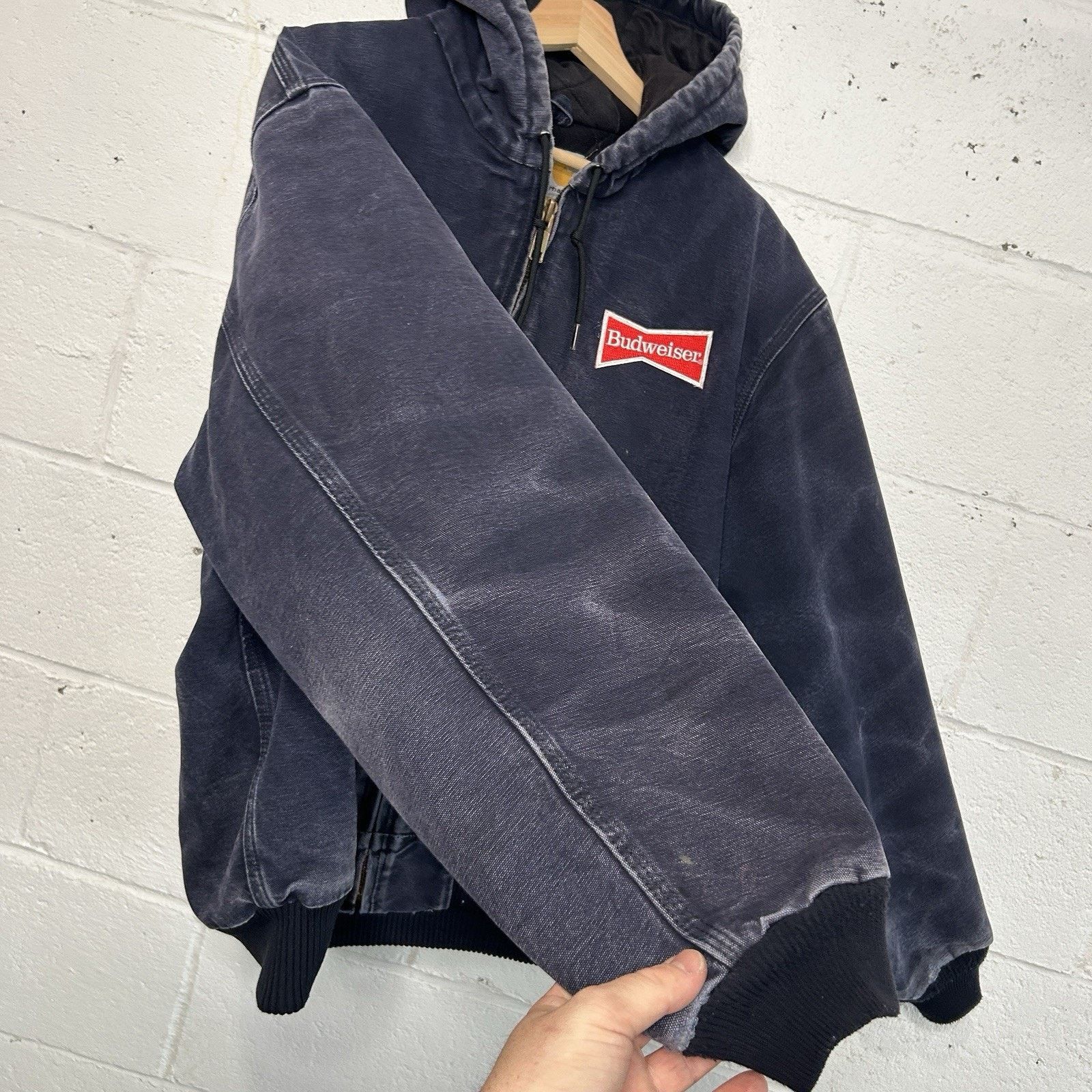 Carhartt Vintage Carhartt Hooded Active Jacket “Midnight Blue” J130 Size US L / EU 52-54 / 3 - 7 Thumbnail
