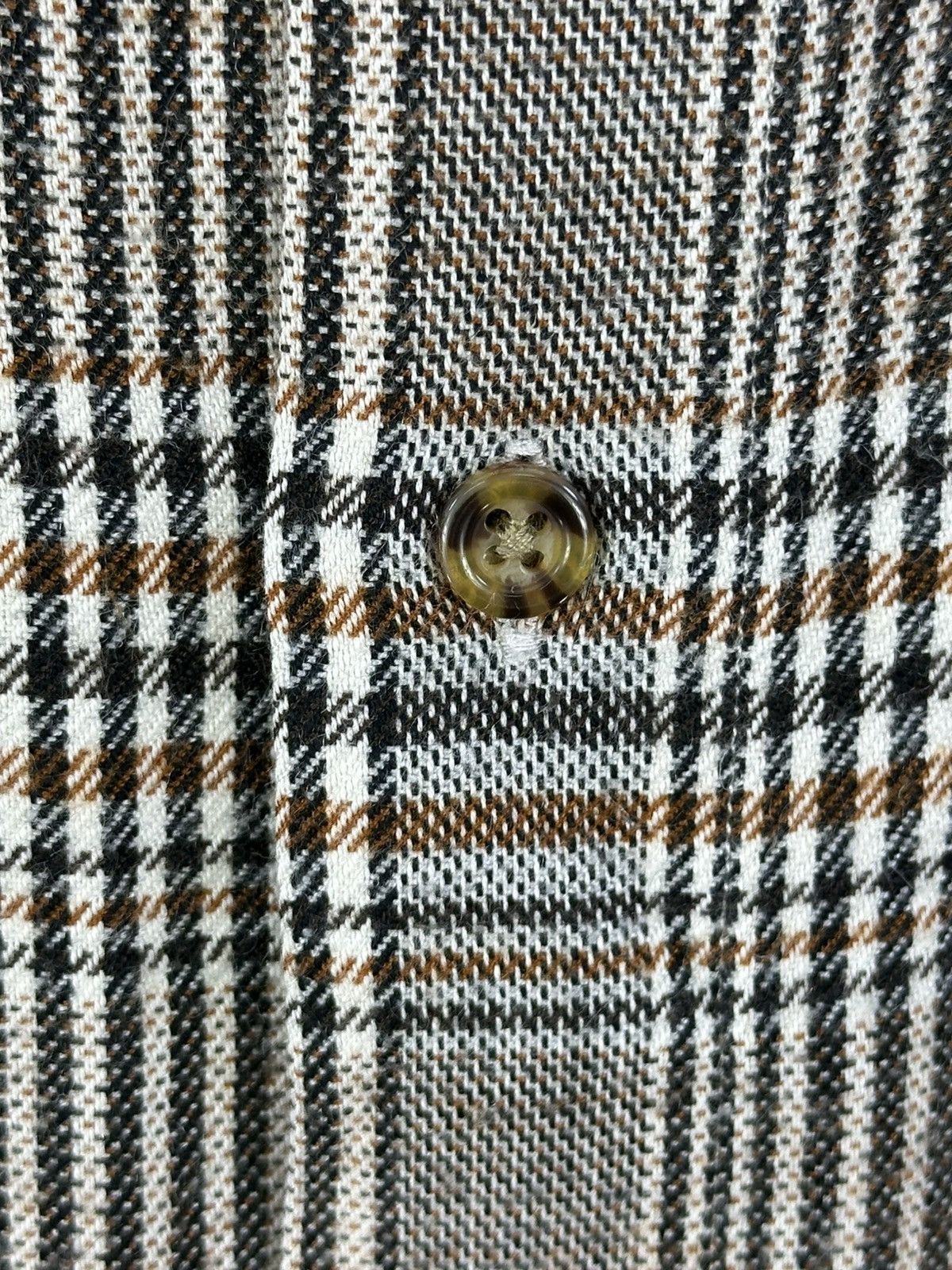 Japanese Brand Pierucci Italy Houndstooth Check Flannel Shirt Size US L / EU 52-54 / 3 - 8 Thumbnail