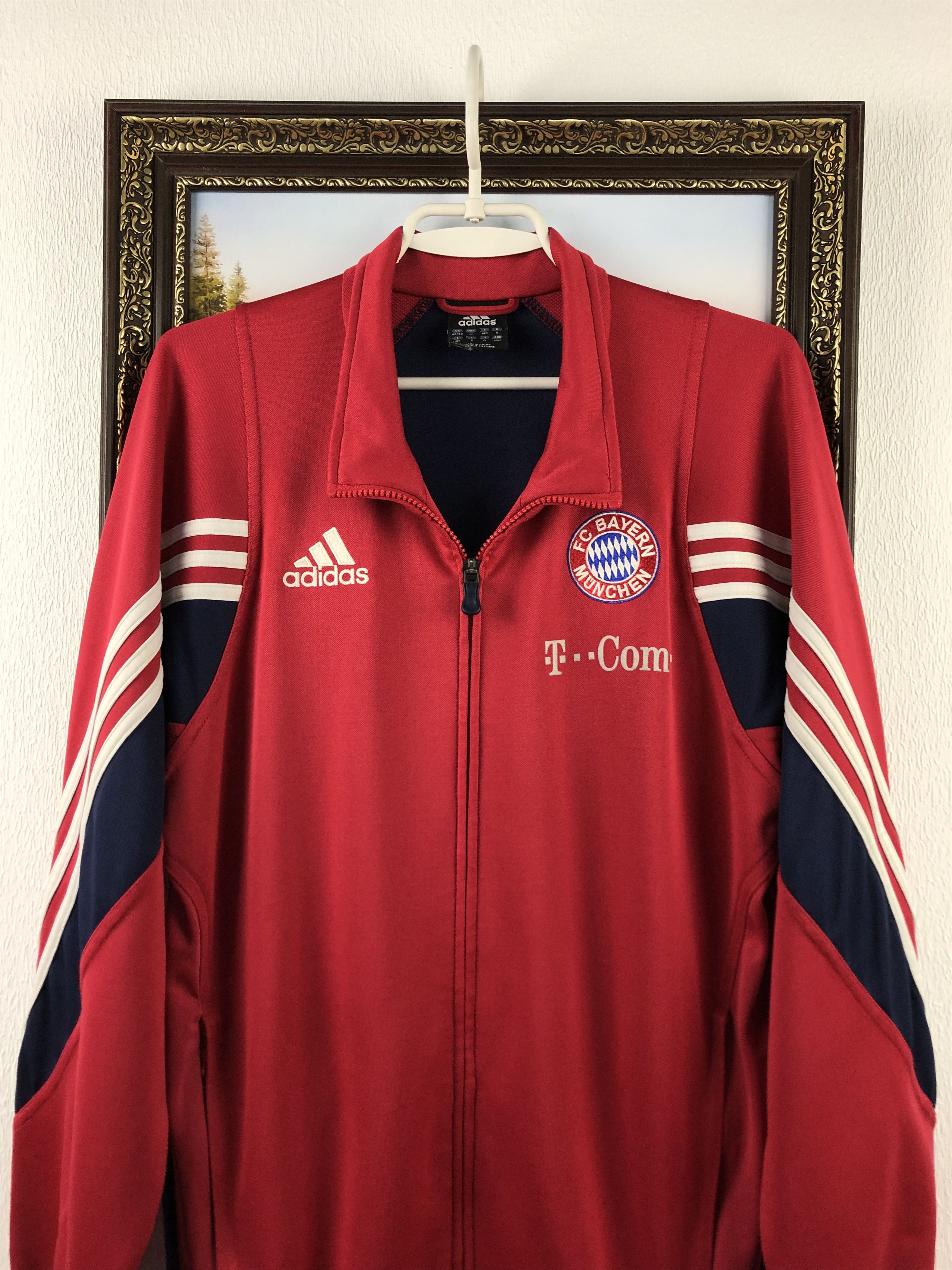 Adidas Vintage Adidas Bayern Munich Football Jacket Soccer Track Size US M / EU 48-50 / 2 - 2 Thumbnail