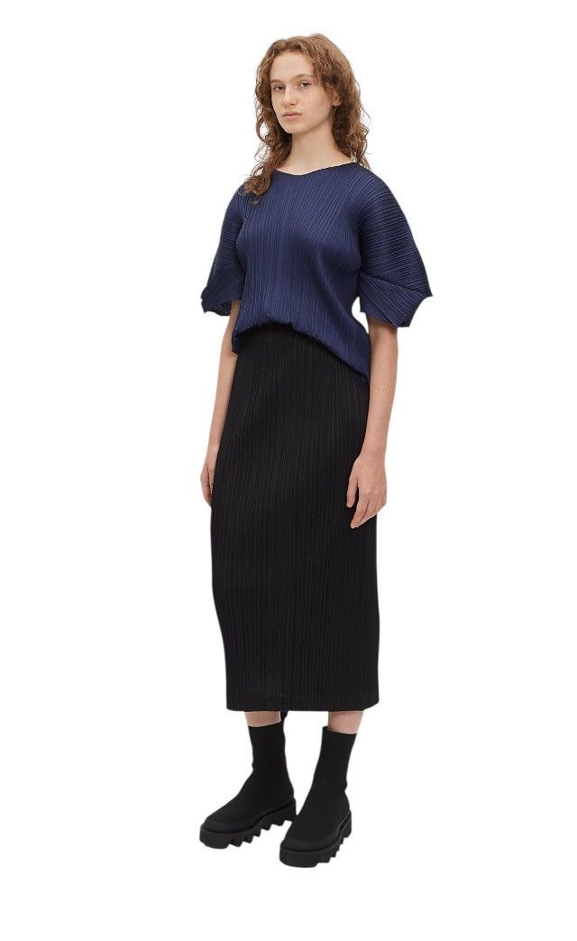 Issey Miyake Issey Miyake Pleated Outline Midi Skirt ( Size L ) Size 30" / US 8 / IT 44 - 1 Thumbnail