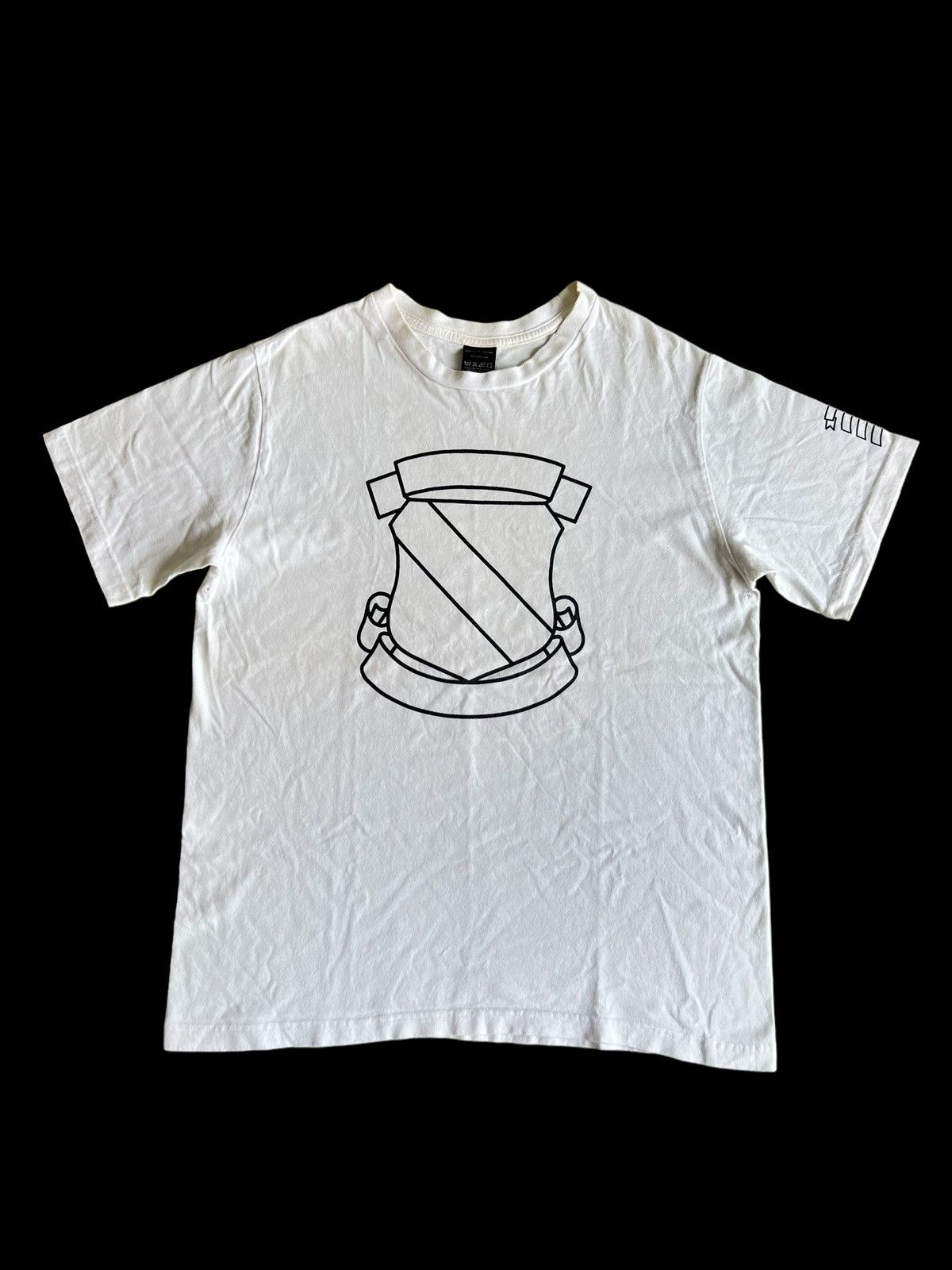 Number (N)ine SS01 Number Nine Miyashita Shield Emblem White Shirt Size US M / EU 48-50 / 2 - 2 Thumbnail