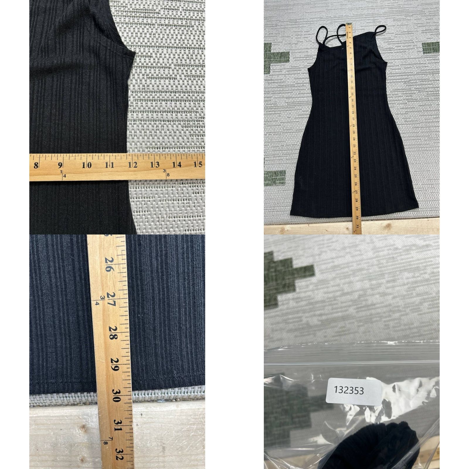 Reformation Reformation Dress Womens Small Black Assymetrical Knit Bodycon Size S / US 4 / IT 40 - 8 Thumbnail