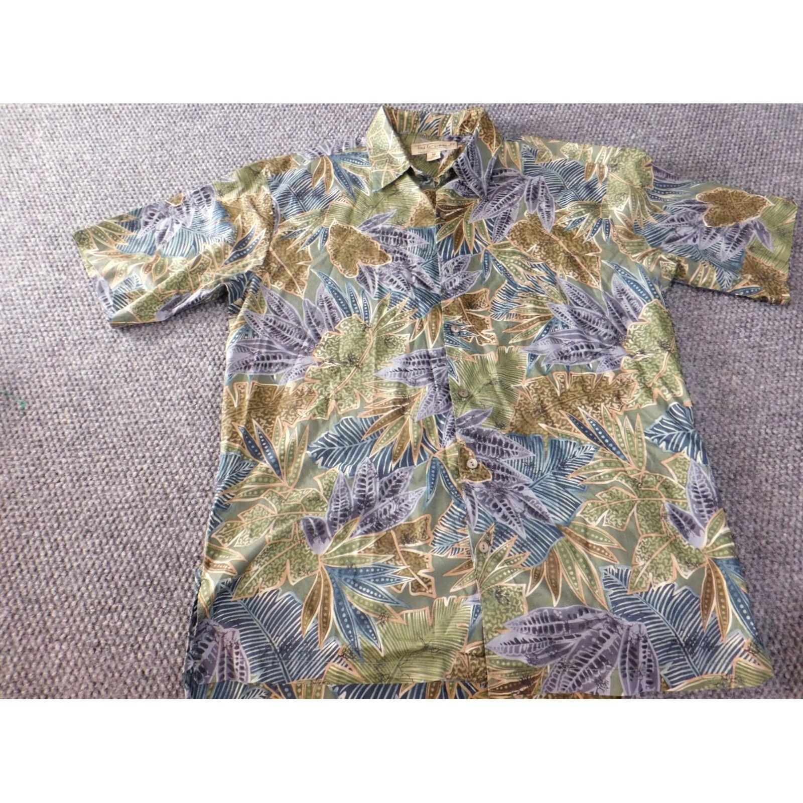 Tori Richard Tori Richard Hawaiian Shirt M Green Floral Button-Up Mens Short Sleeve Button-Down Collared Size US M / EU 48-50 / 2 - 3 Thumbnail