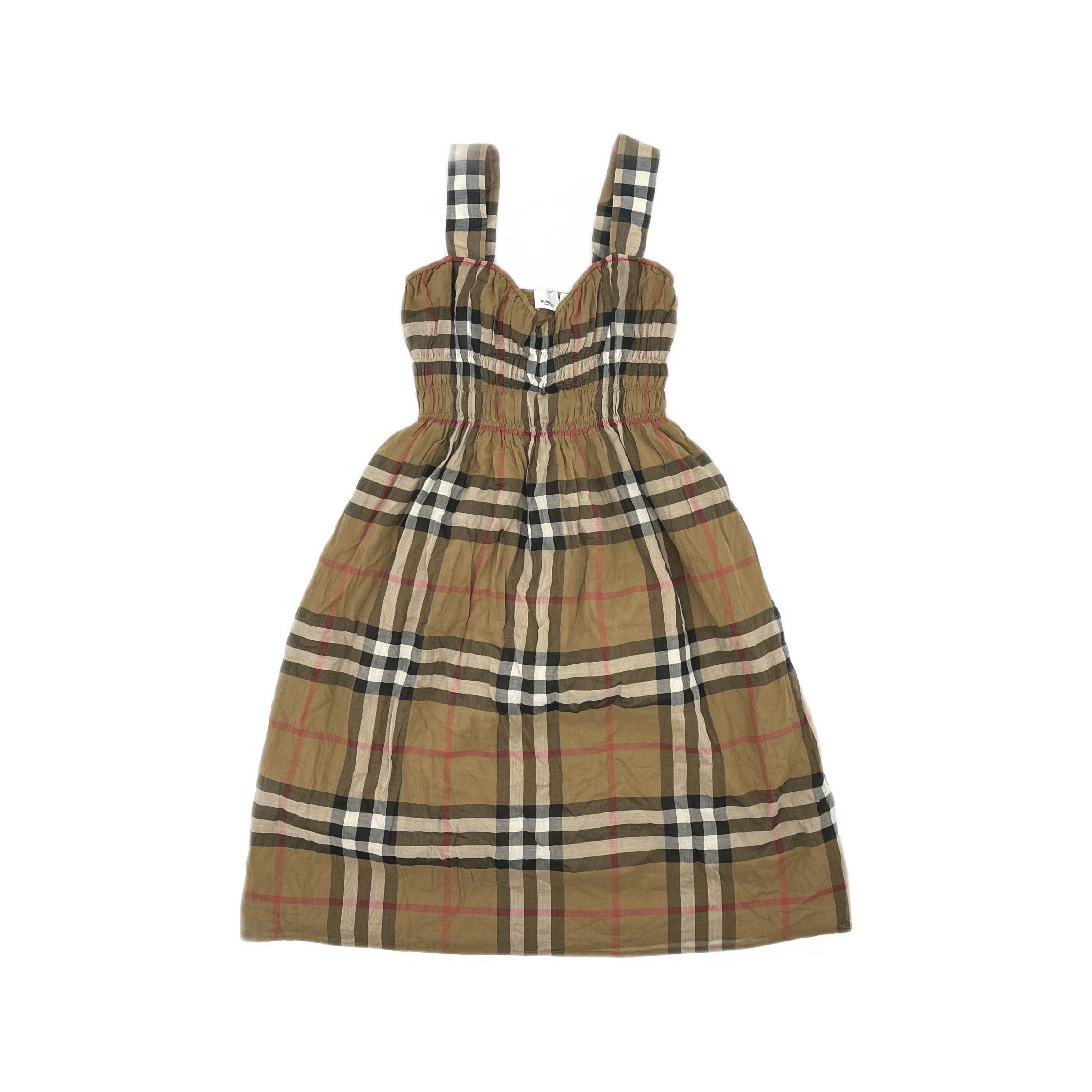 Burberry Burberry Check Cotton Sleeveless Dress Size US 2 Size XS / US 0-2 / IT 36-38 - 1 Thumbnail