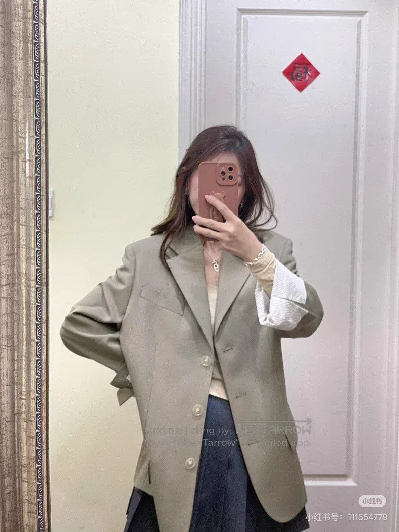 Acne Studios Acne Studios Oversized Coffee Three-Button Blazer Size 4XL / US 24-26 - 6 Thumbnail
