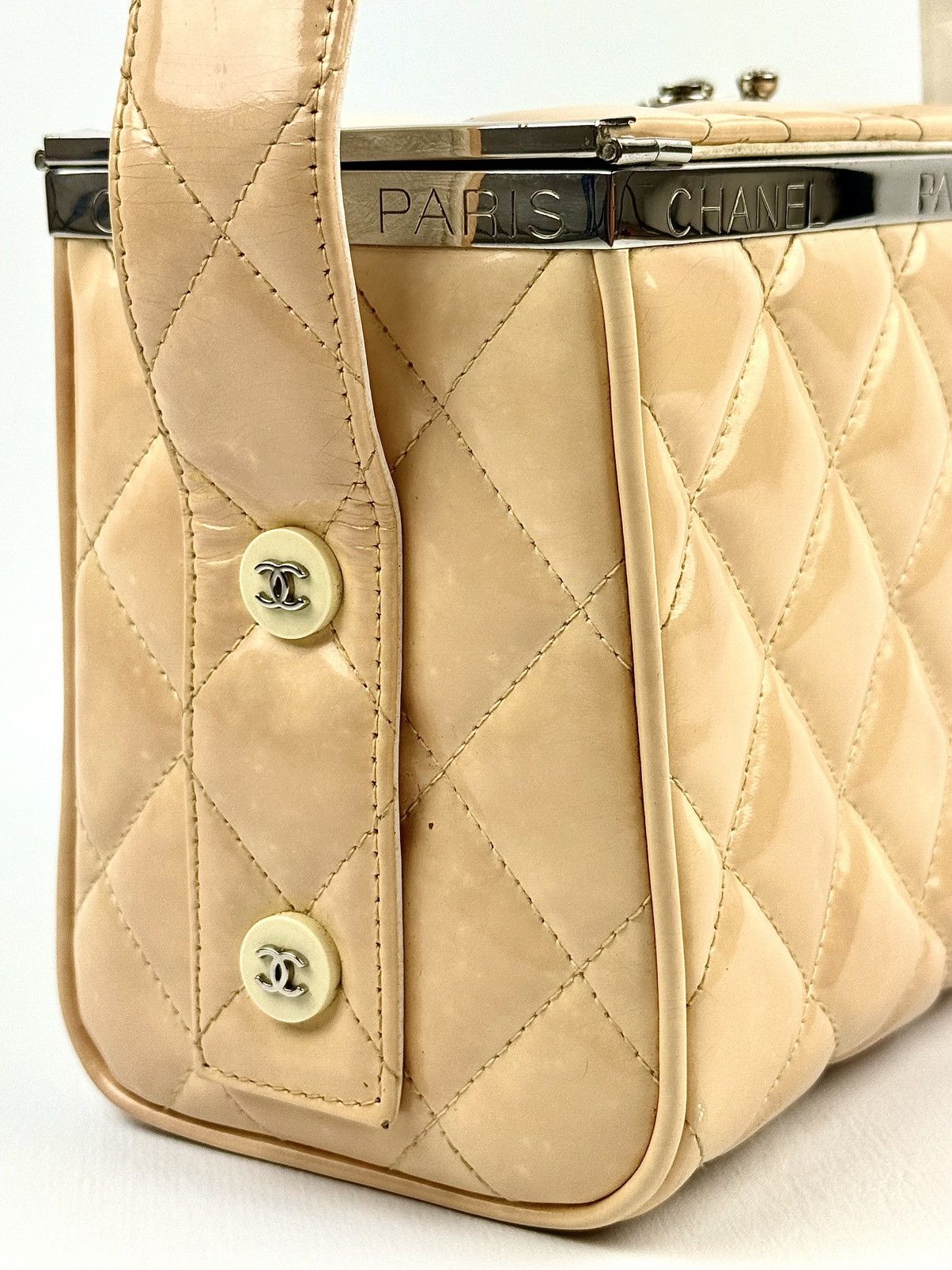 Chanel Chanel - SS/96 - Creme - Quilted - Patent - Runway - Box Bag Size ONE SIZE - 5 Thumbnail