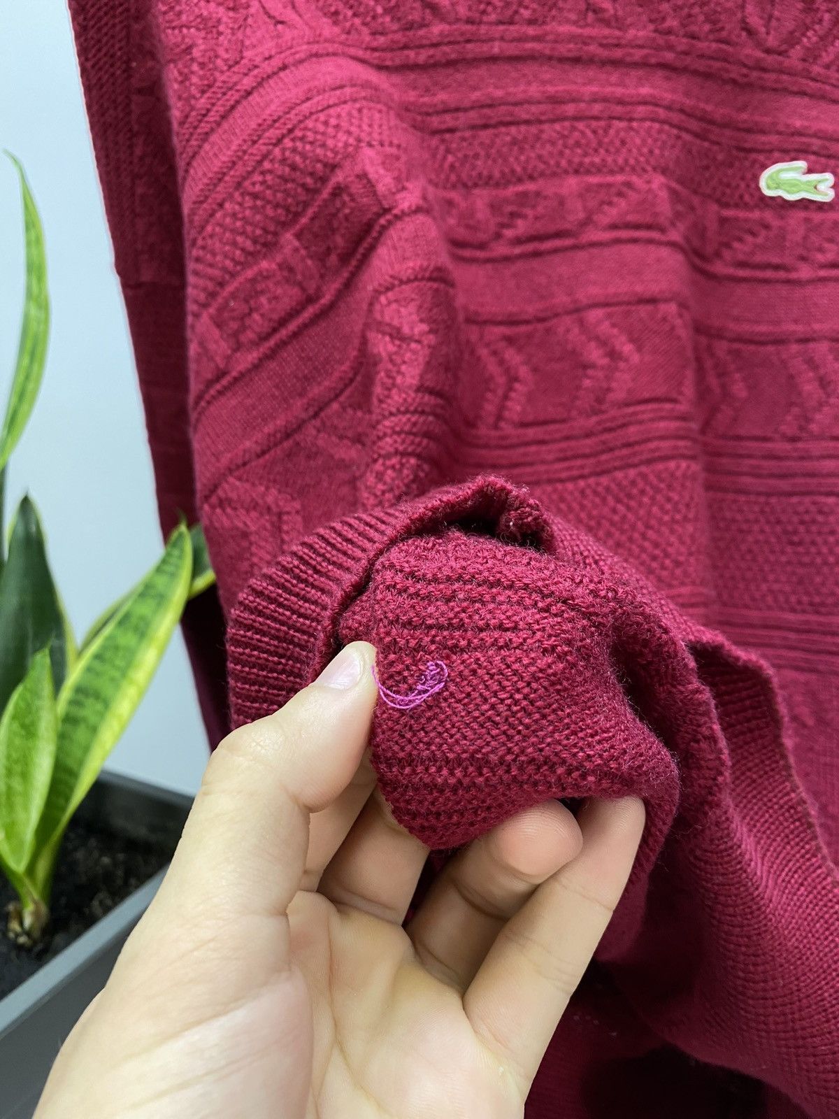 Lacoste × Vintage Chemise Lacoste Vintage Men’s Rare Wool Sweater Size US XL / EU 56 / 4 - 11 Thumbnail