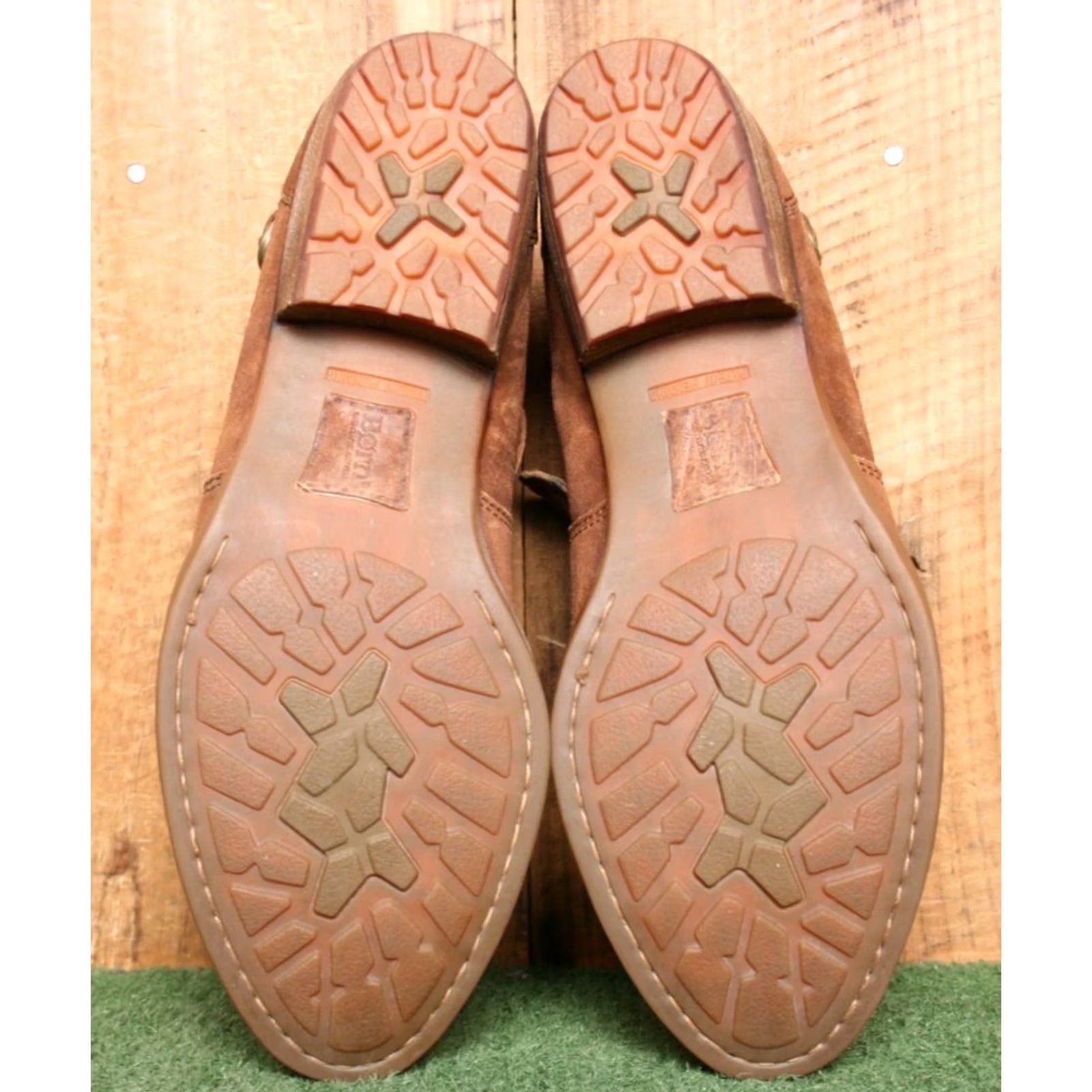 Born Børn Sylvia Burnished Suede Bootie Sz. 10M Brown Low Ankle Boots Block Heel Women Shoes Size US 10 / IT 40 - 6 Thumbnail