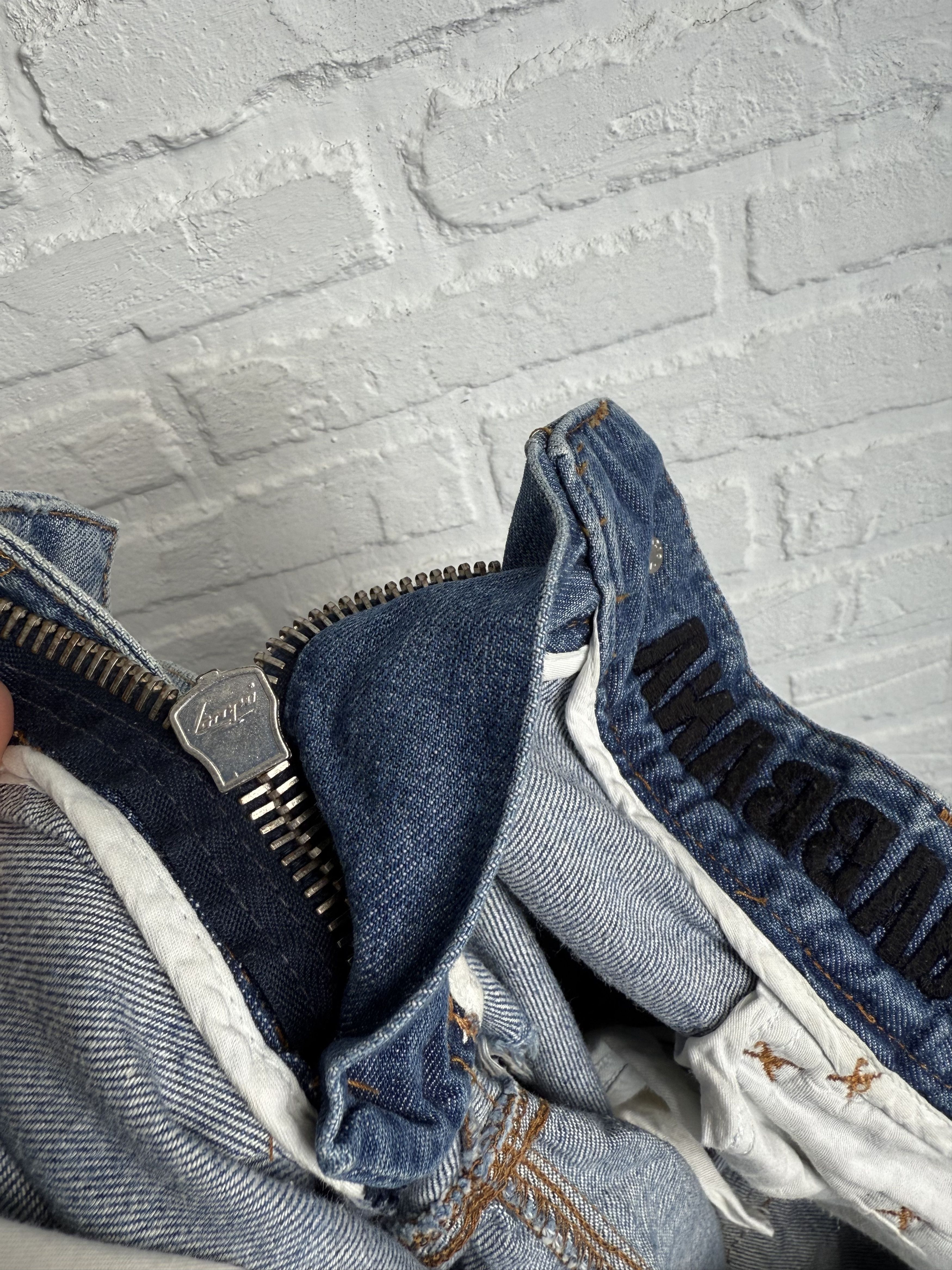 Dolce & Gabbana Vintage 2000s Dolce & Gabbana distressed jeans peace logo Size US 36 / EU 52 - 8 Thumbnail