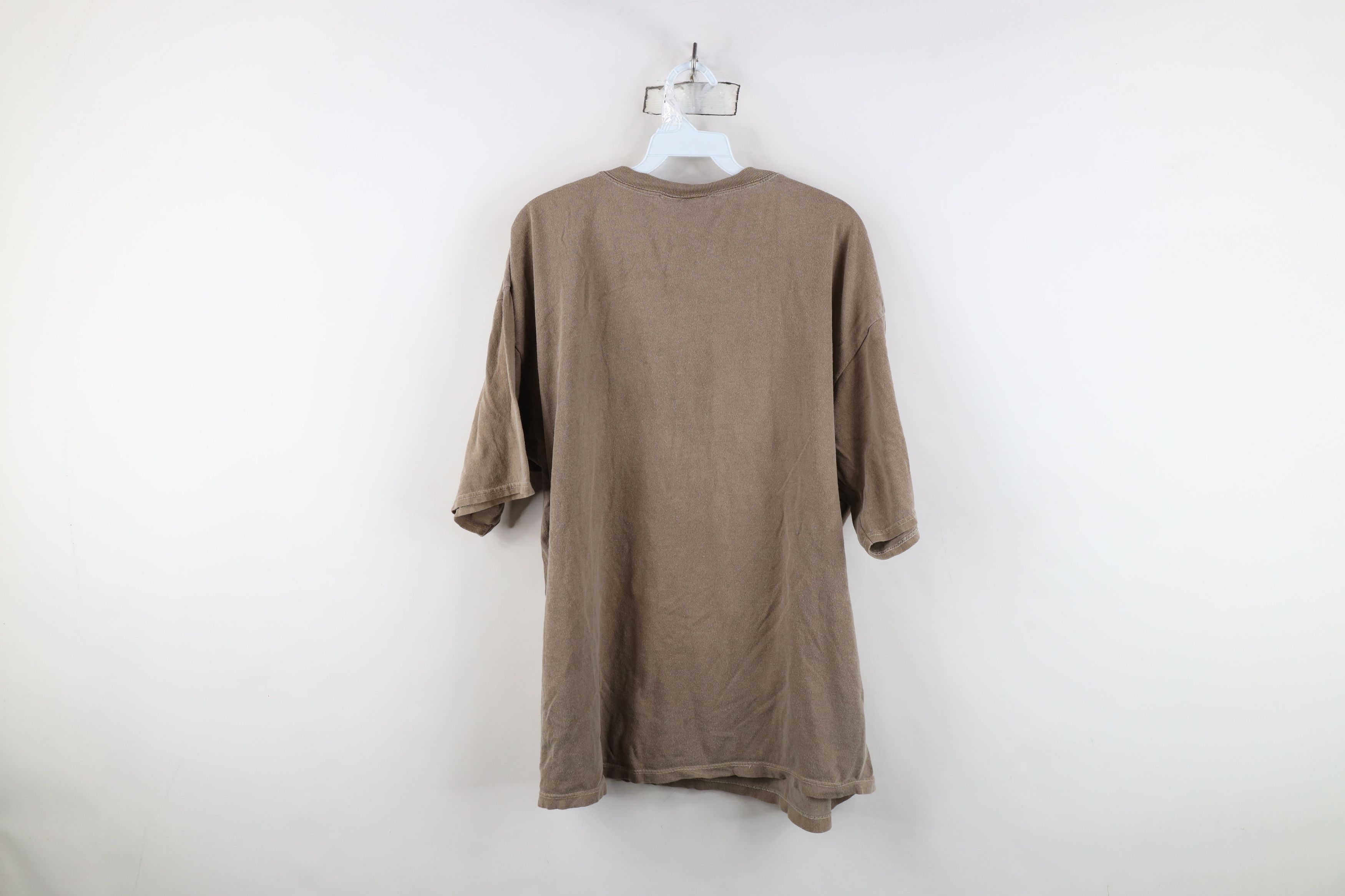 Vintage Vintage 90s Streetwear Short Sleeve T-Shirt Brown USA Size US L / EU 52-54 / 3 - 9 Thumbnail